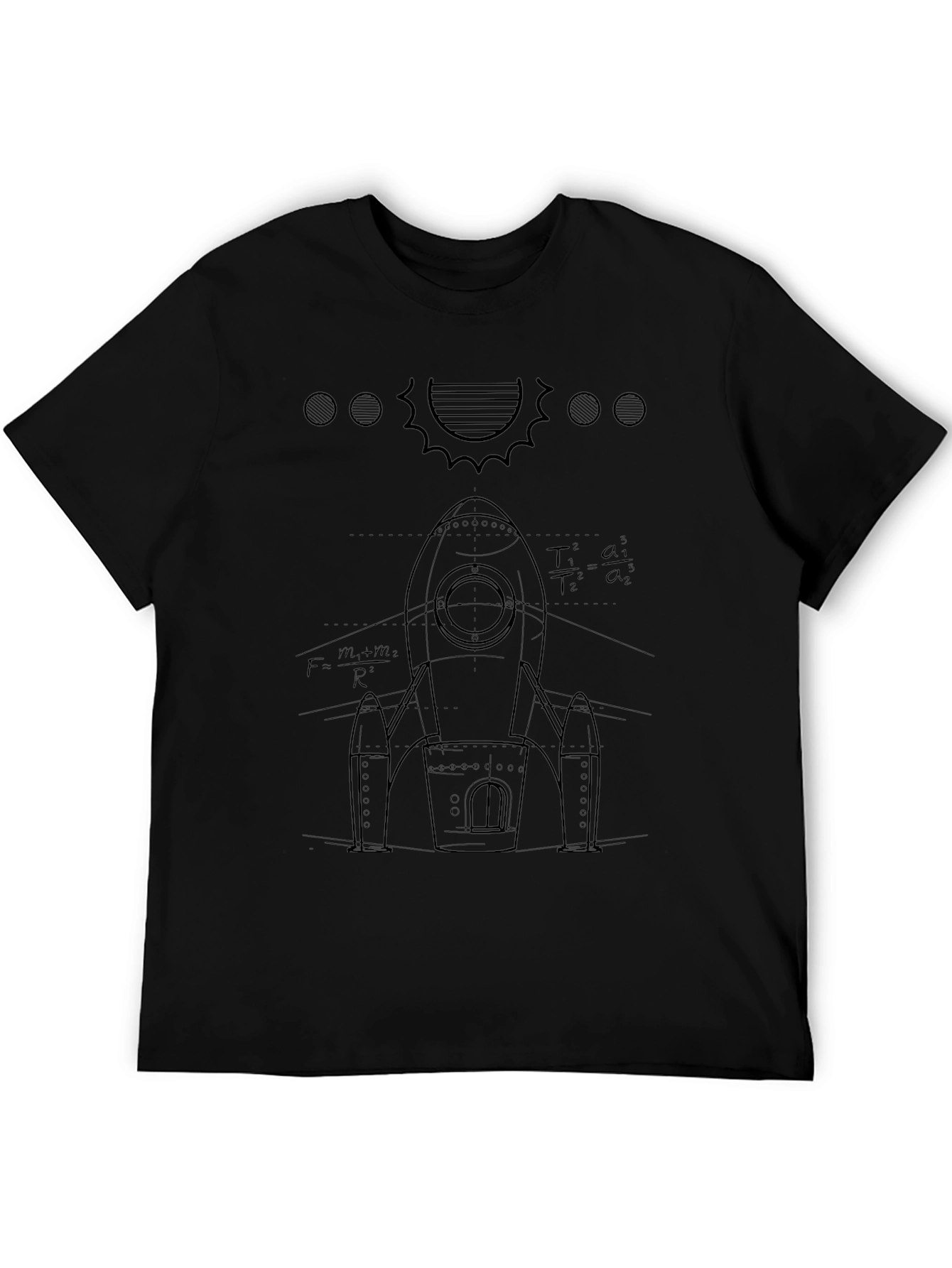 Rocket Science Mens Black T-Shirt
