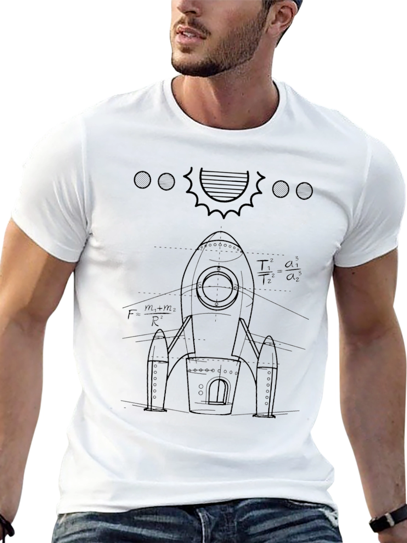 Rocket Science Mens Black T-Shirt