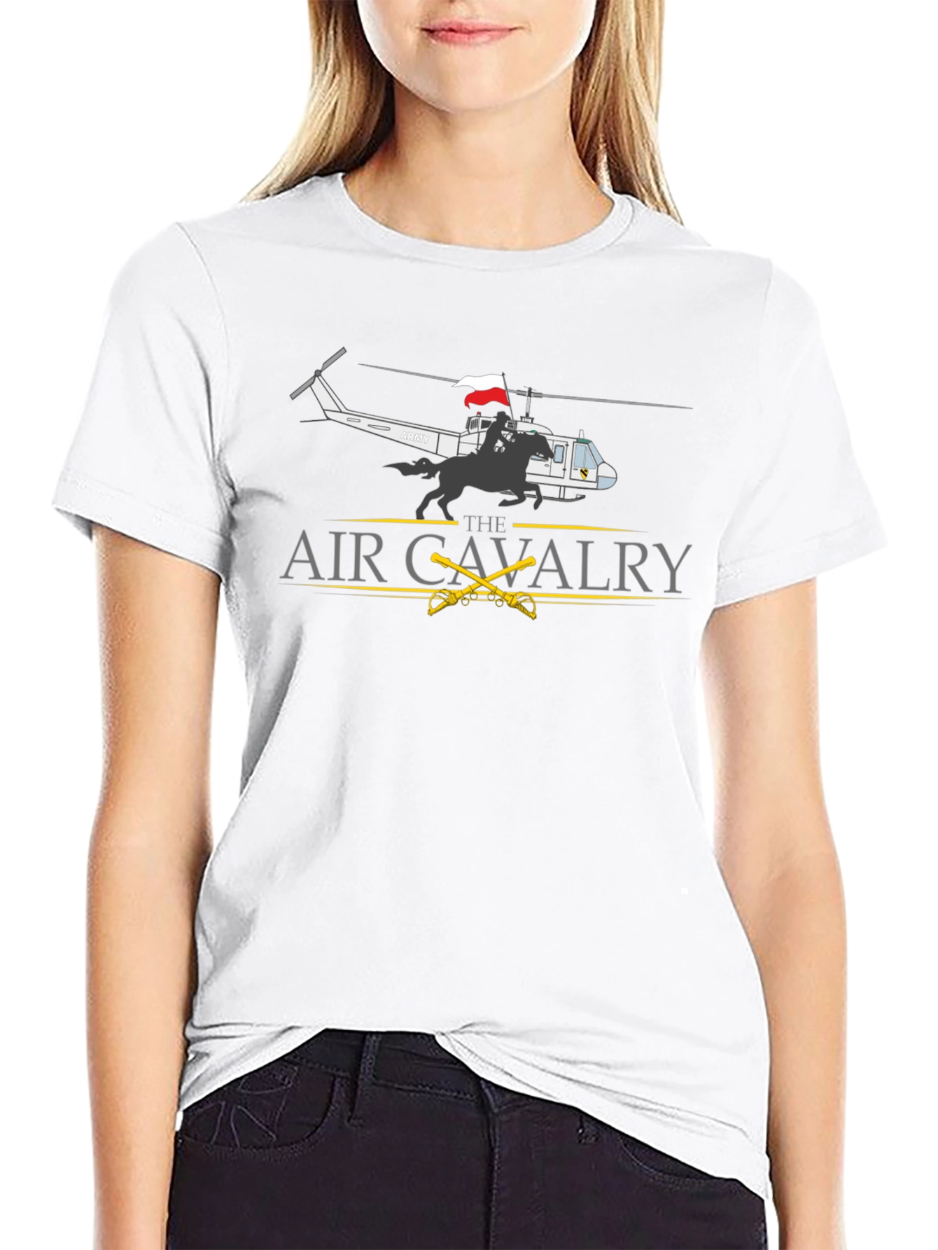 Air Cavalry T-Shirt - Helicopter Horseman Tee