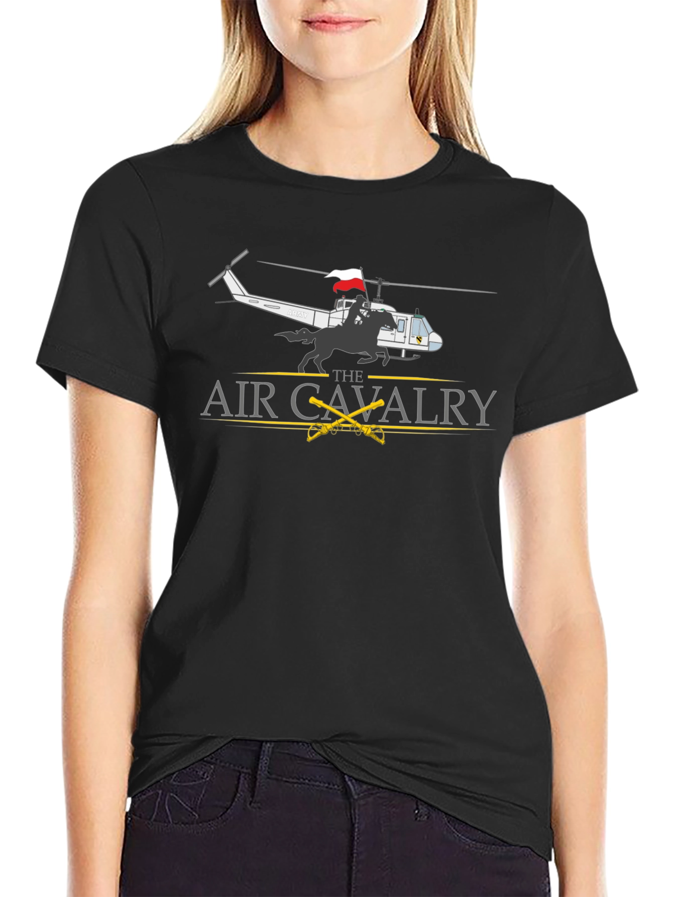 Air Cavalry T-Shirt - Helicopter Horseman Tee