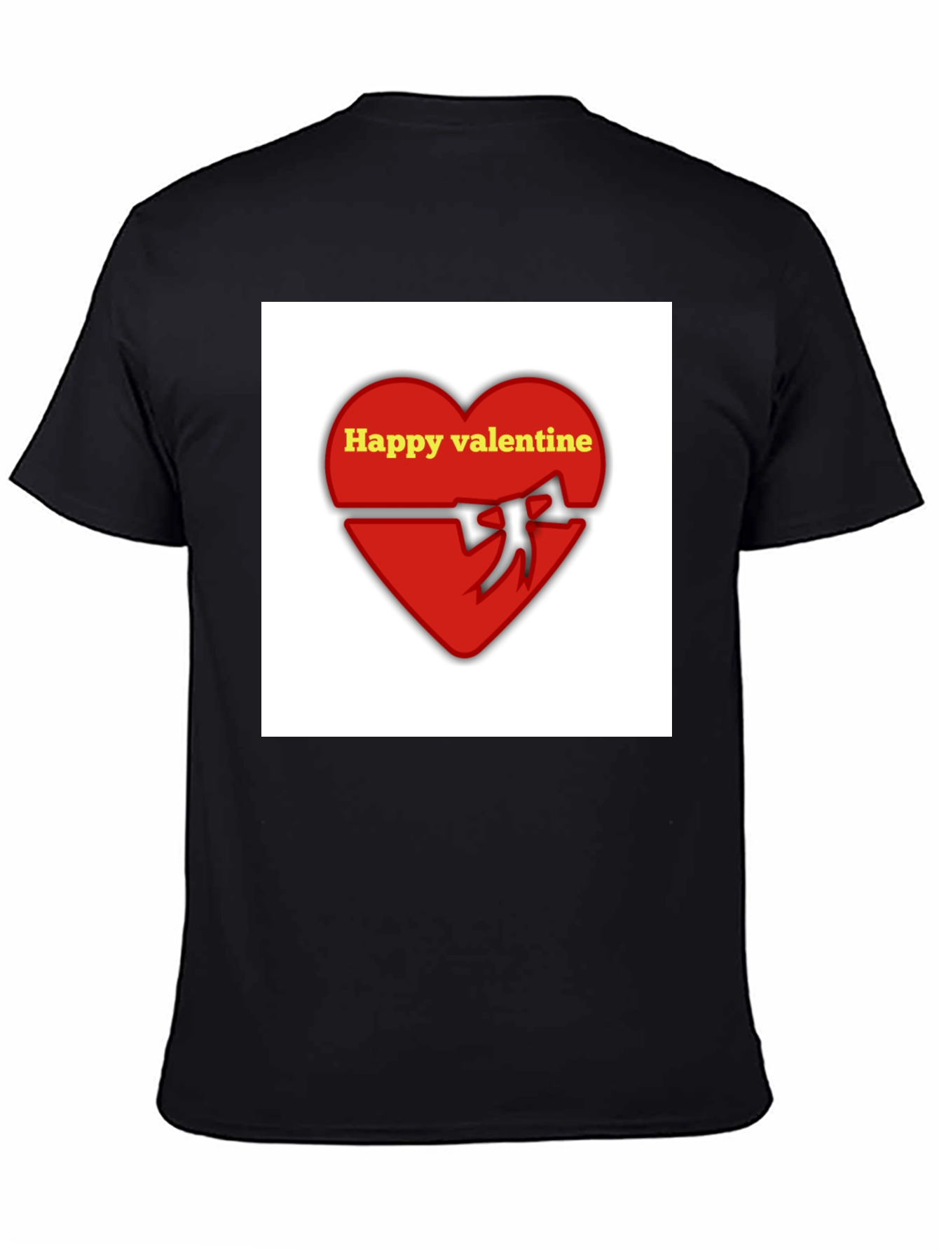 Happy Valentine T-Shirt: Red Heart Love Tee