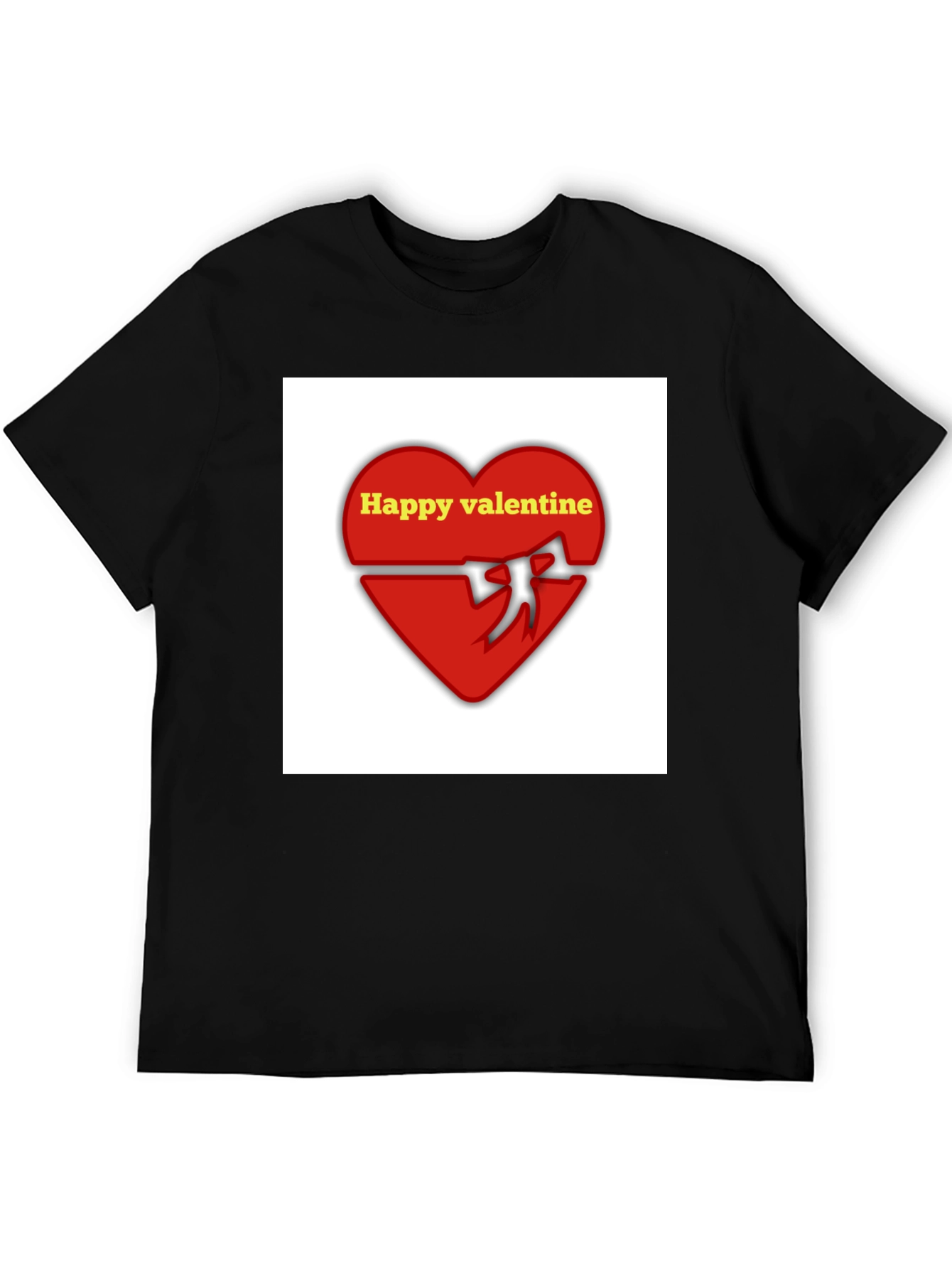 Happy Valentine T-Shirt: Red Heart Love Tee