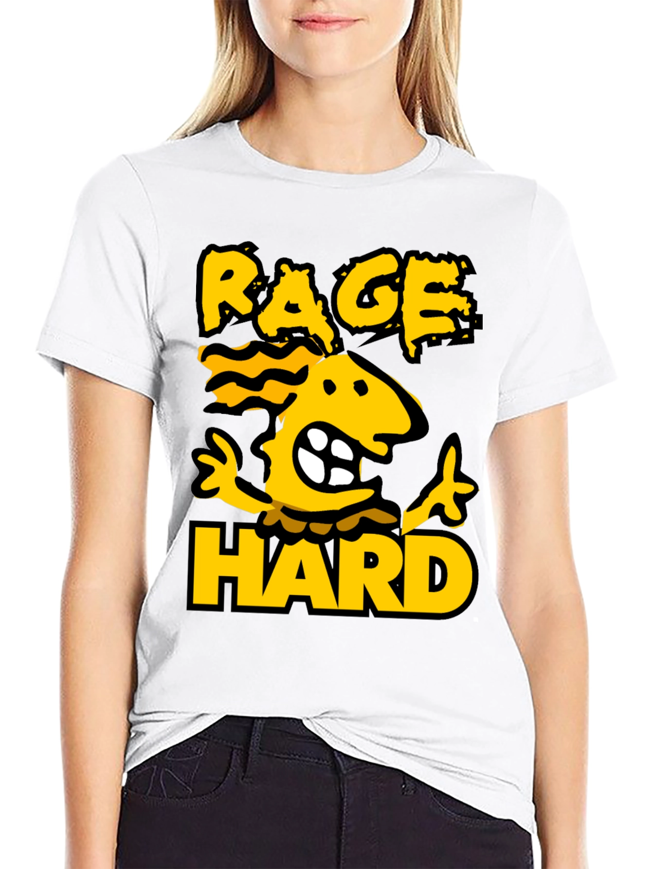 Rage Hard Black Graphic Tee