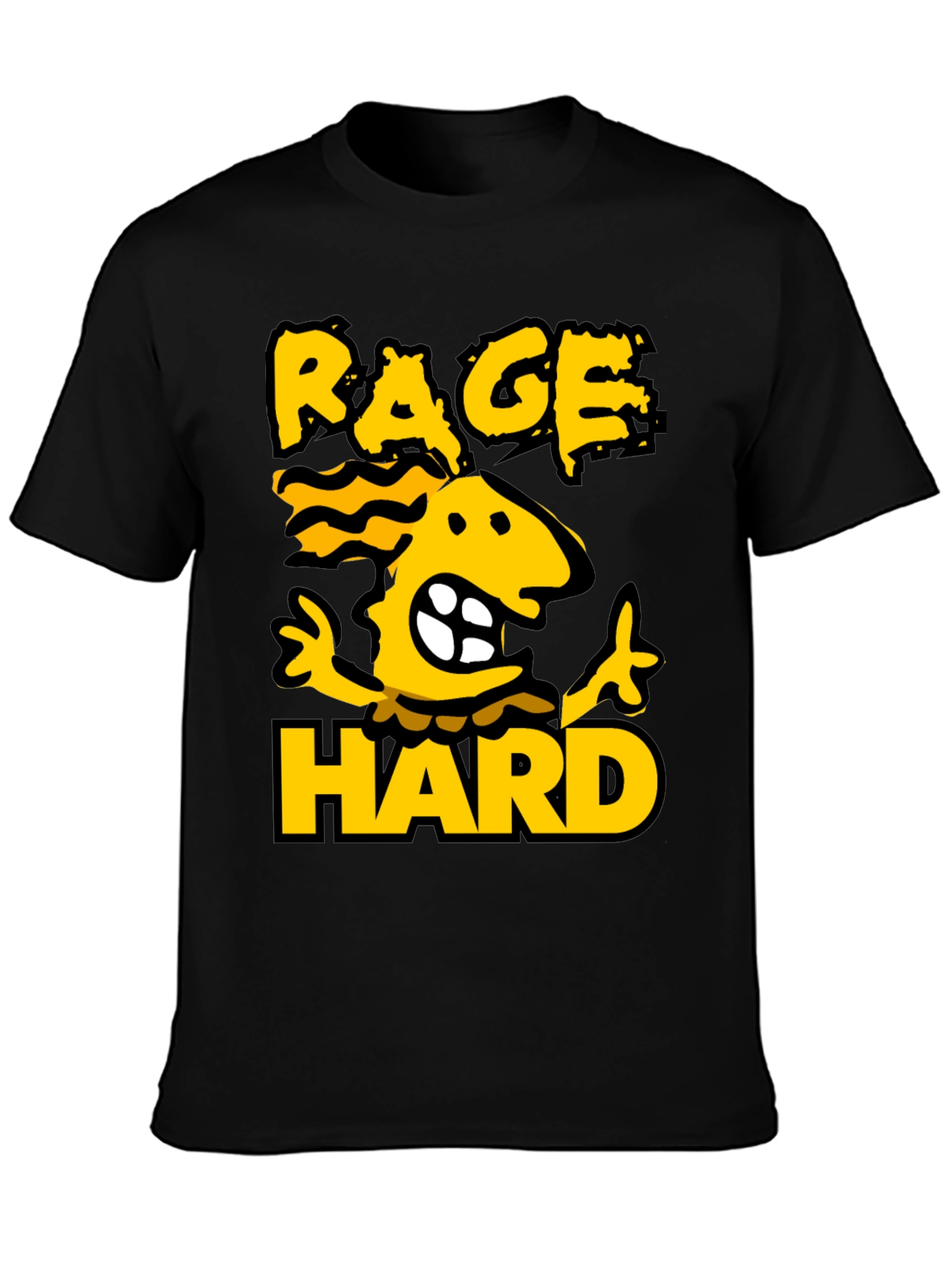 Rage Hard Black Graphic Tee