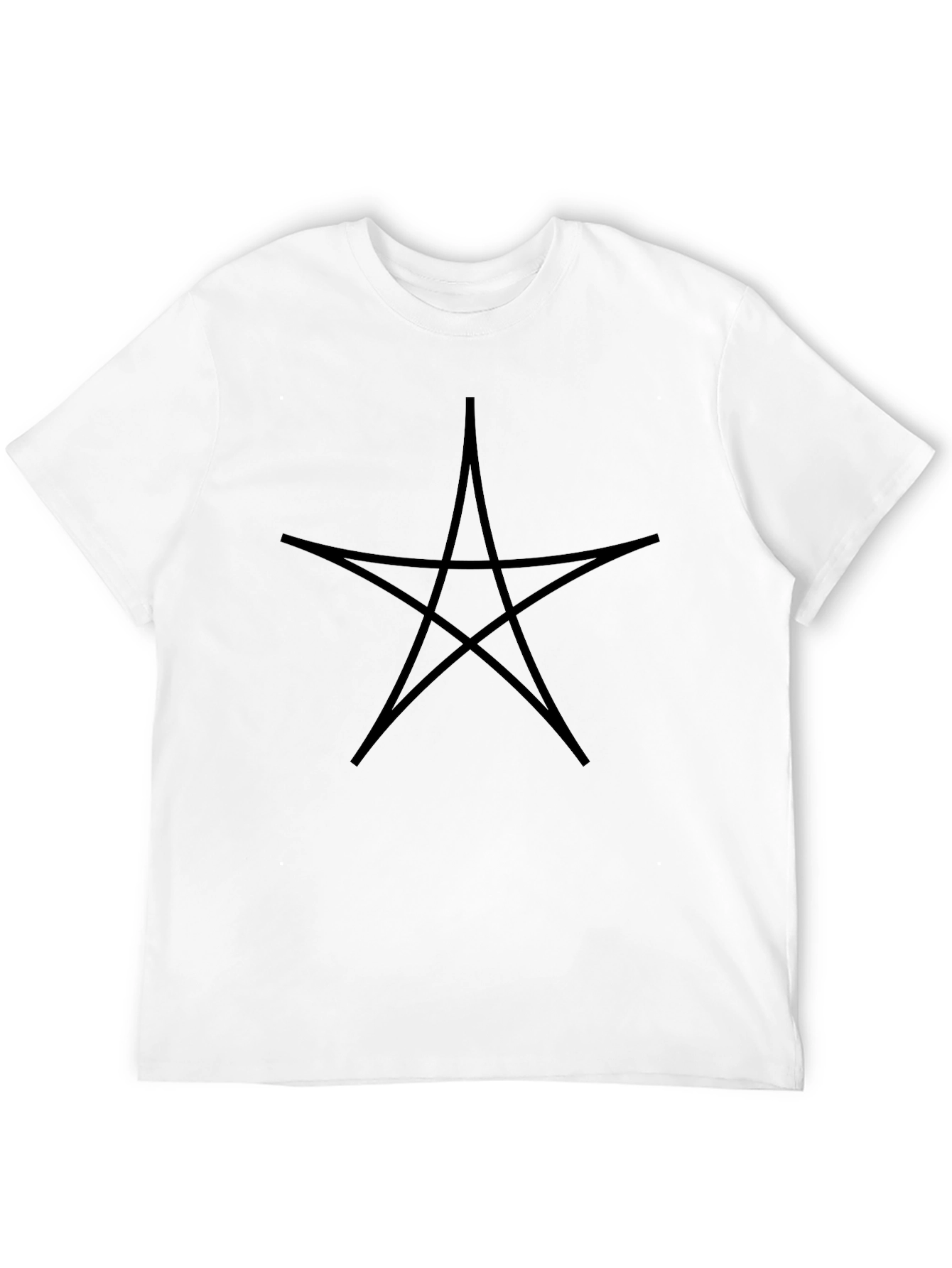Occult Star Graphic Tee - Black Cotton Blend