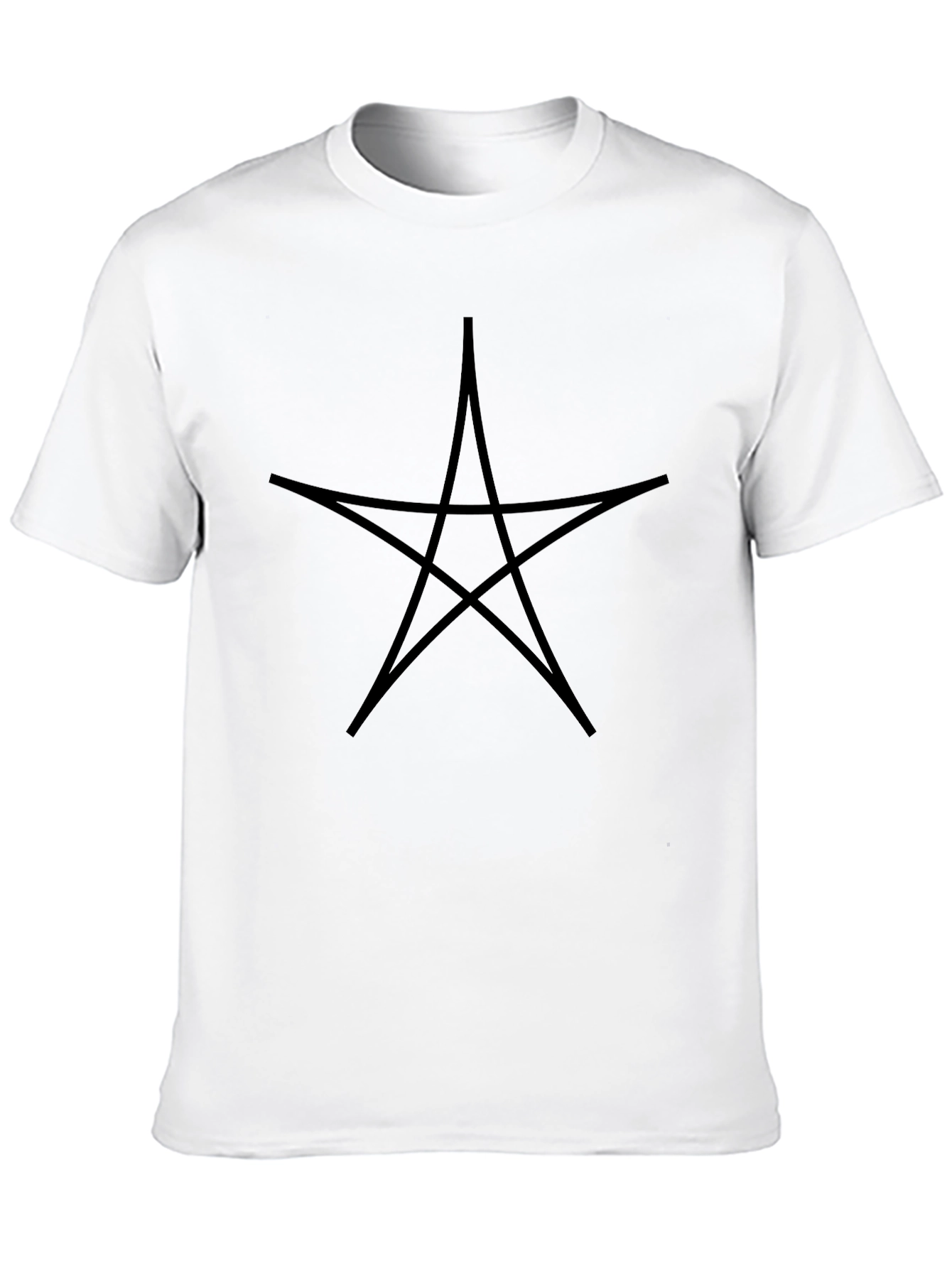 Occult Star Graphic Tee - Black Cotton Blend