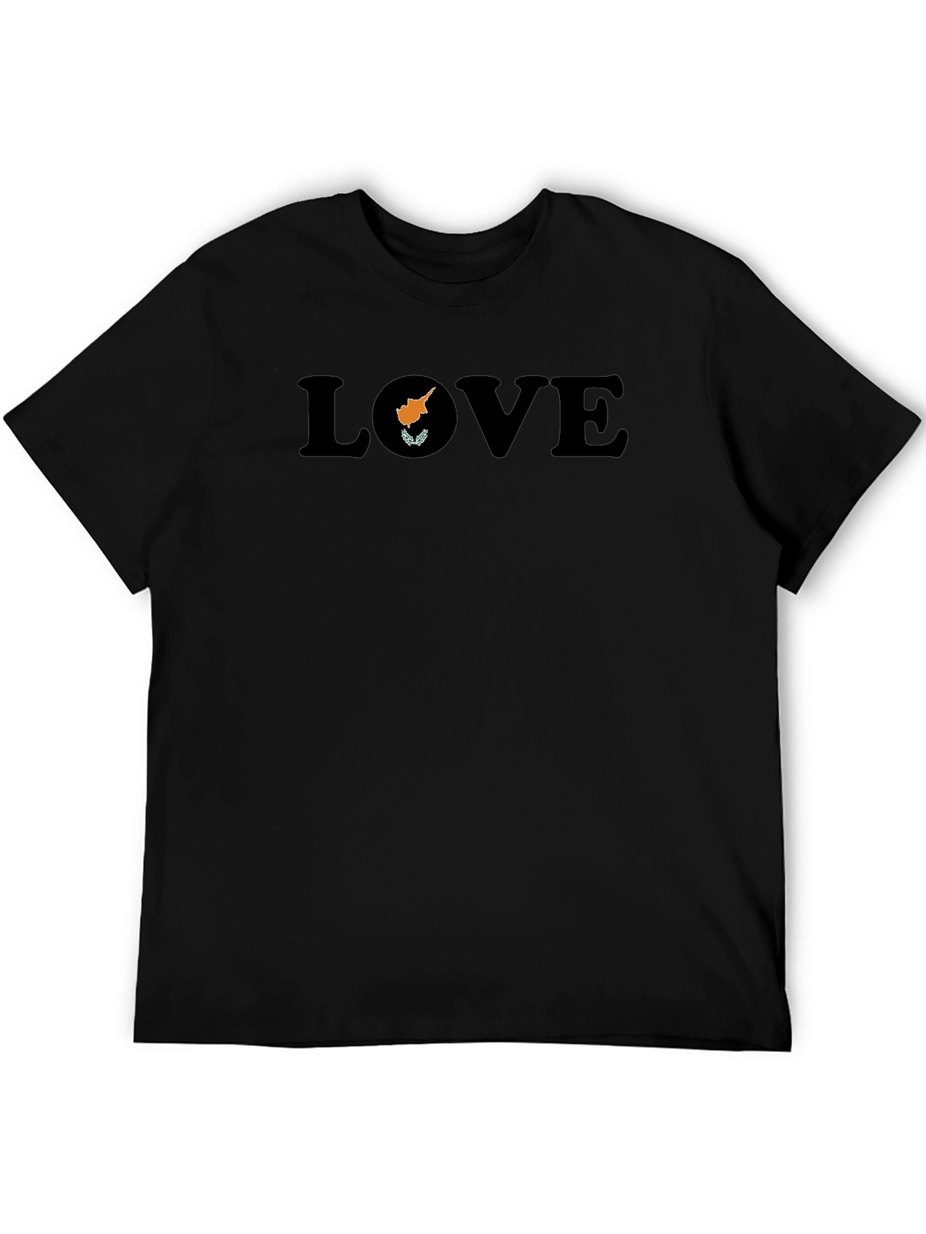 Love Cyprus T-Shirt - Black Graphic Tee