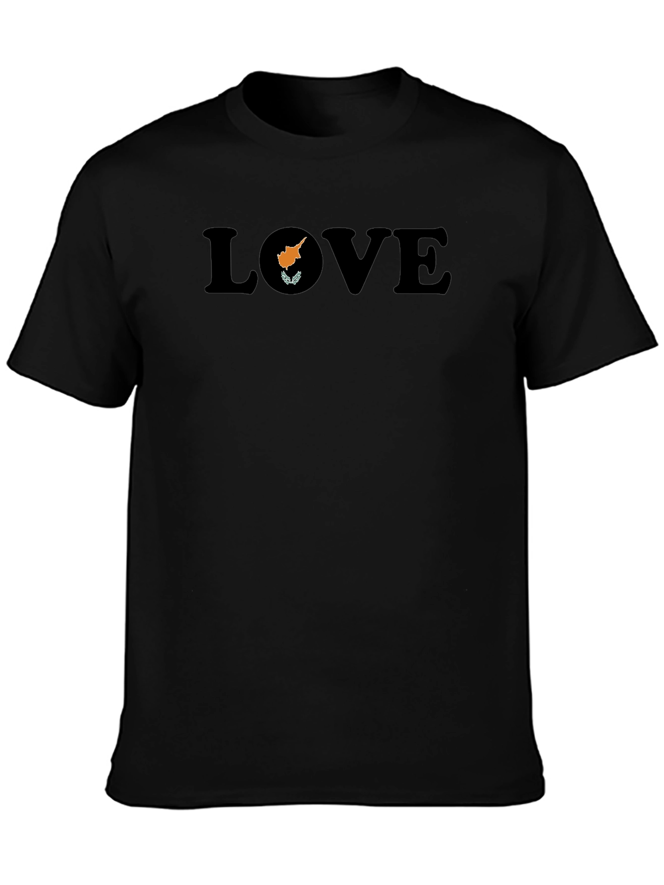 Love Cyprus T-Shirt - Black Graphic Tee