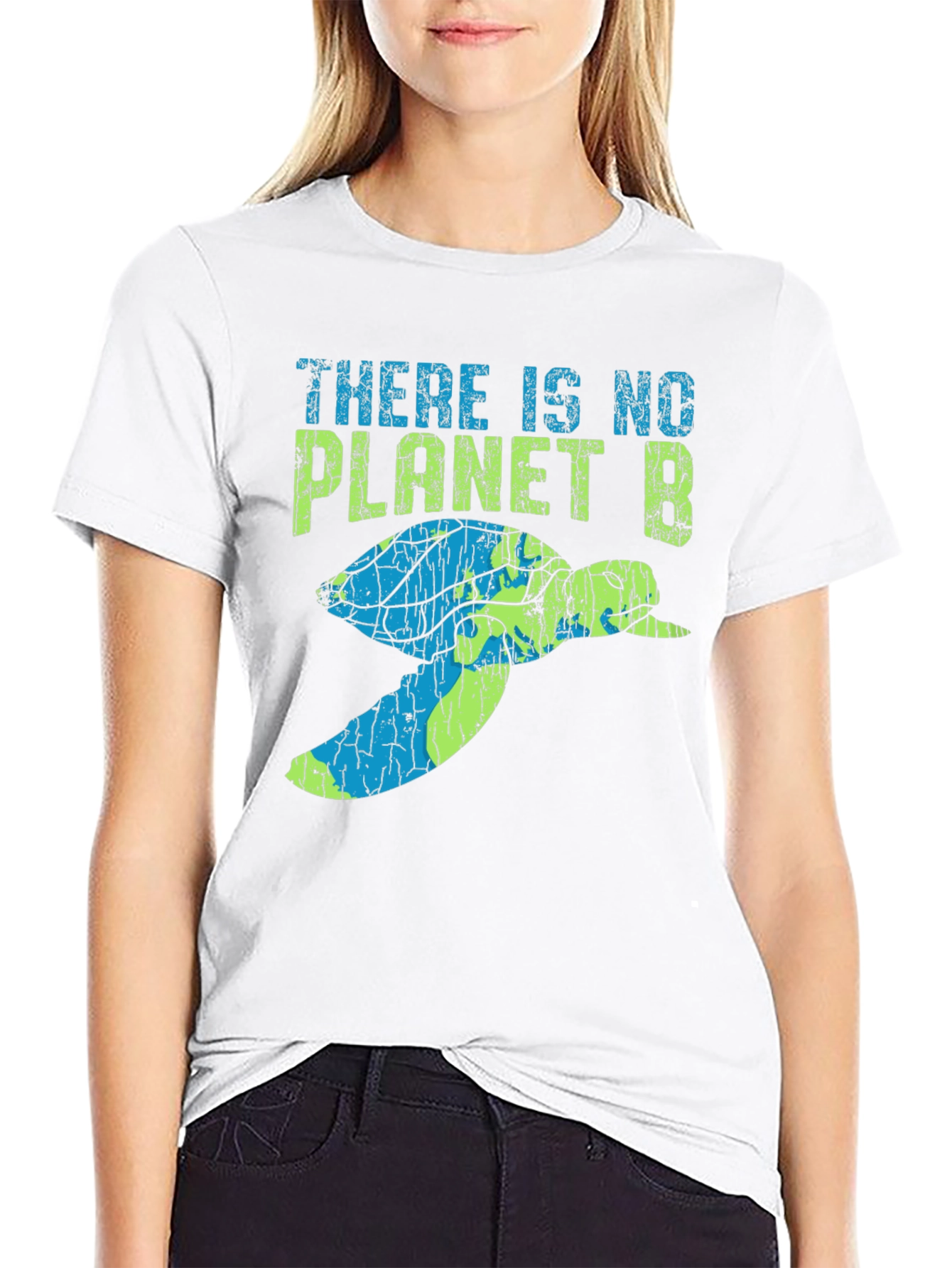 Eco-Friendly No Planet B Turtle Graphic Tee