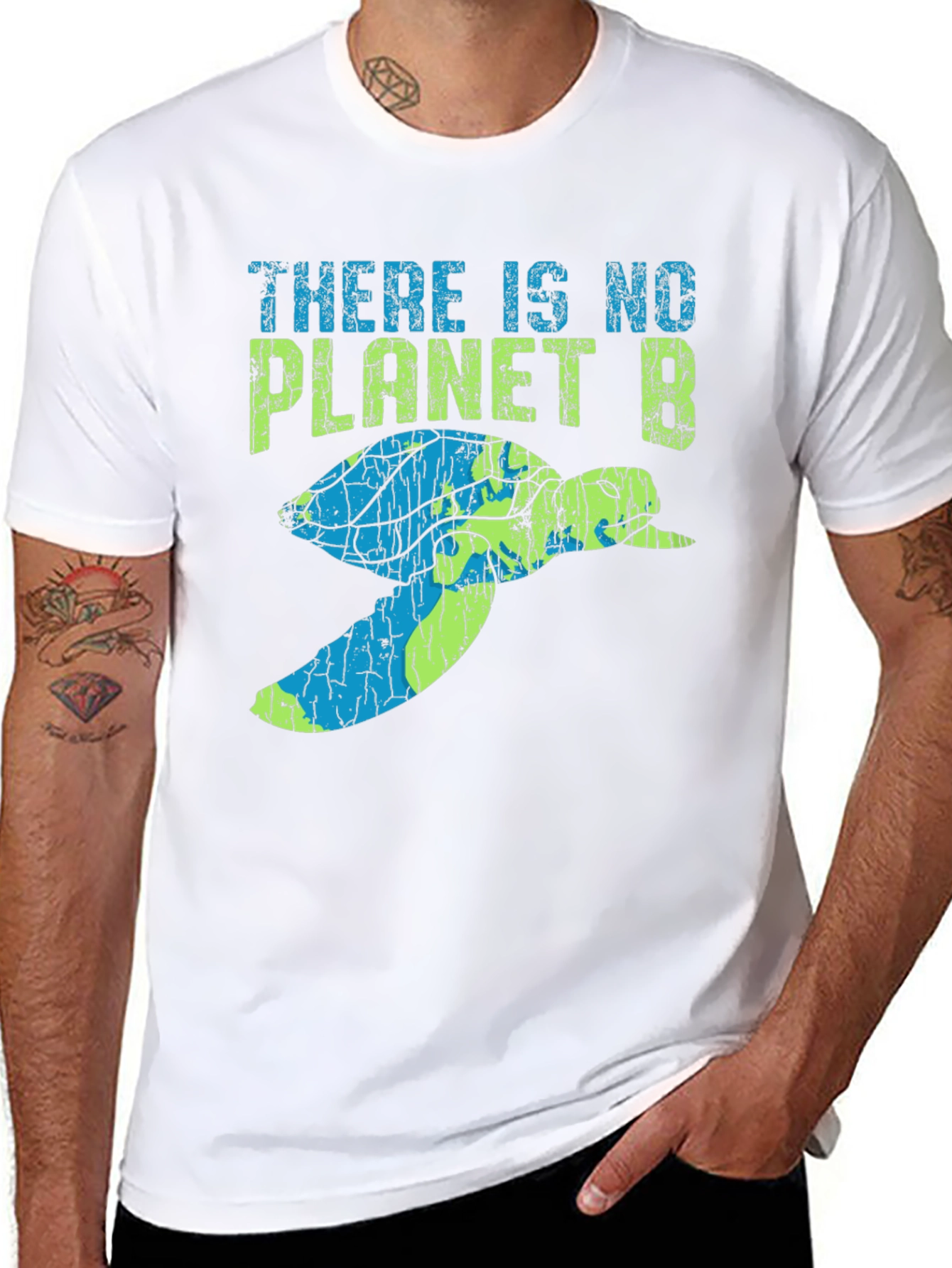 Eco-Friendly No Planet B Turtle Graphic Tee
