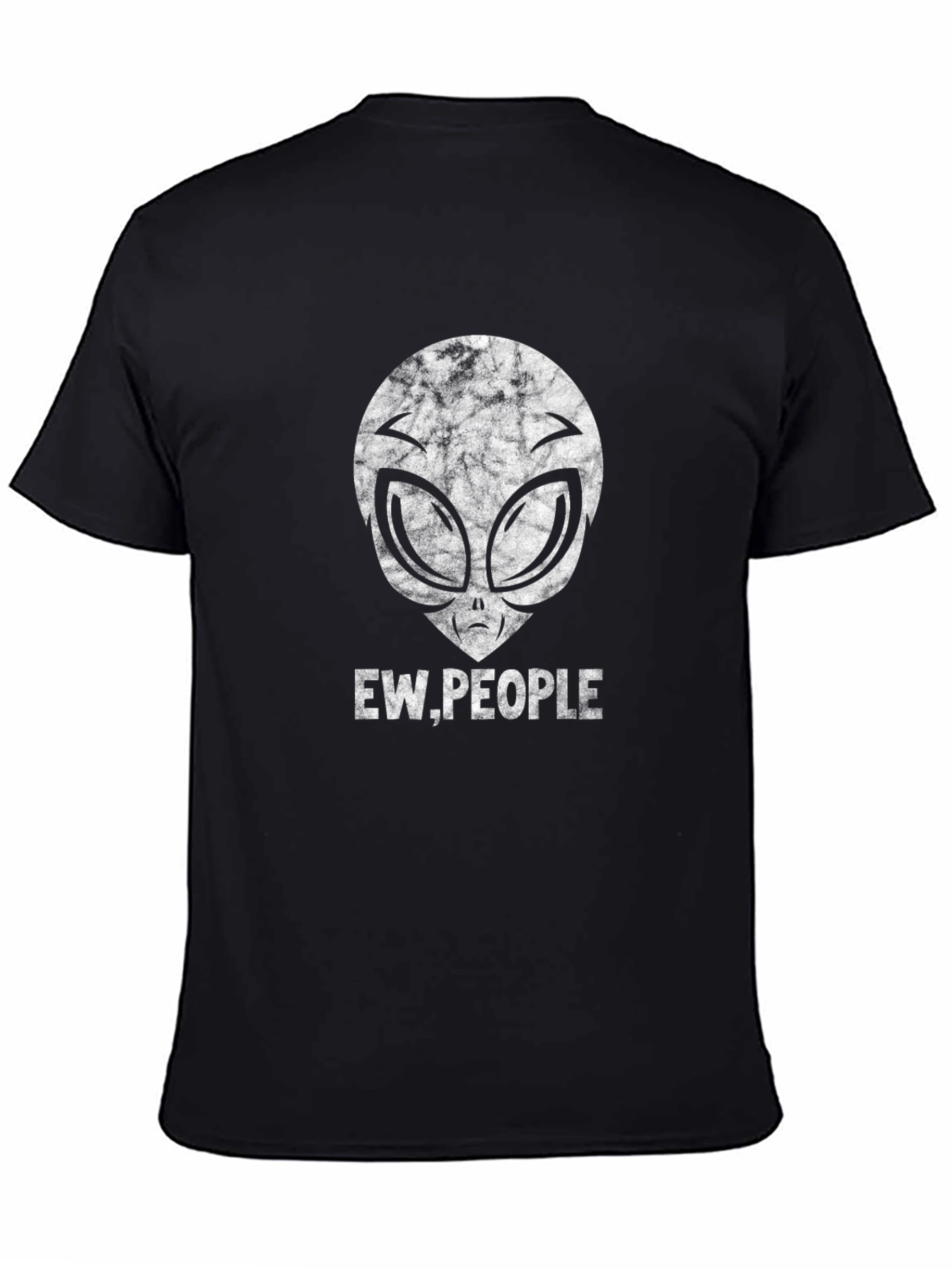 Ew People Alien Head Black T-Shirt