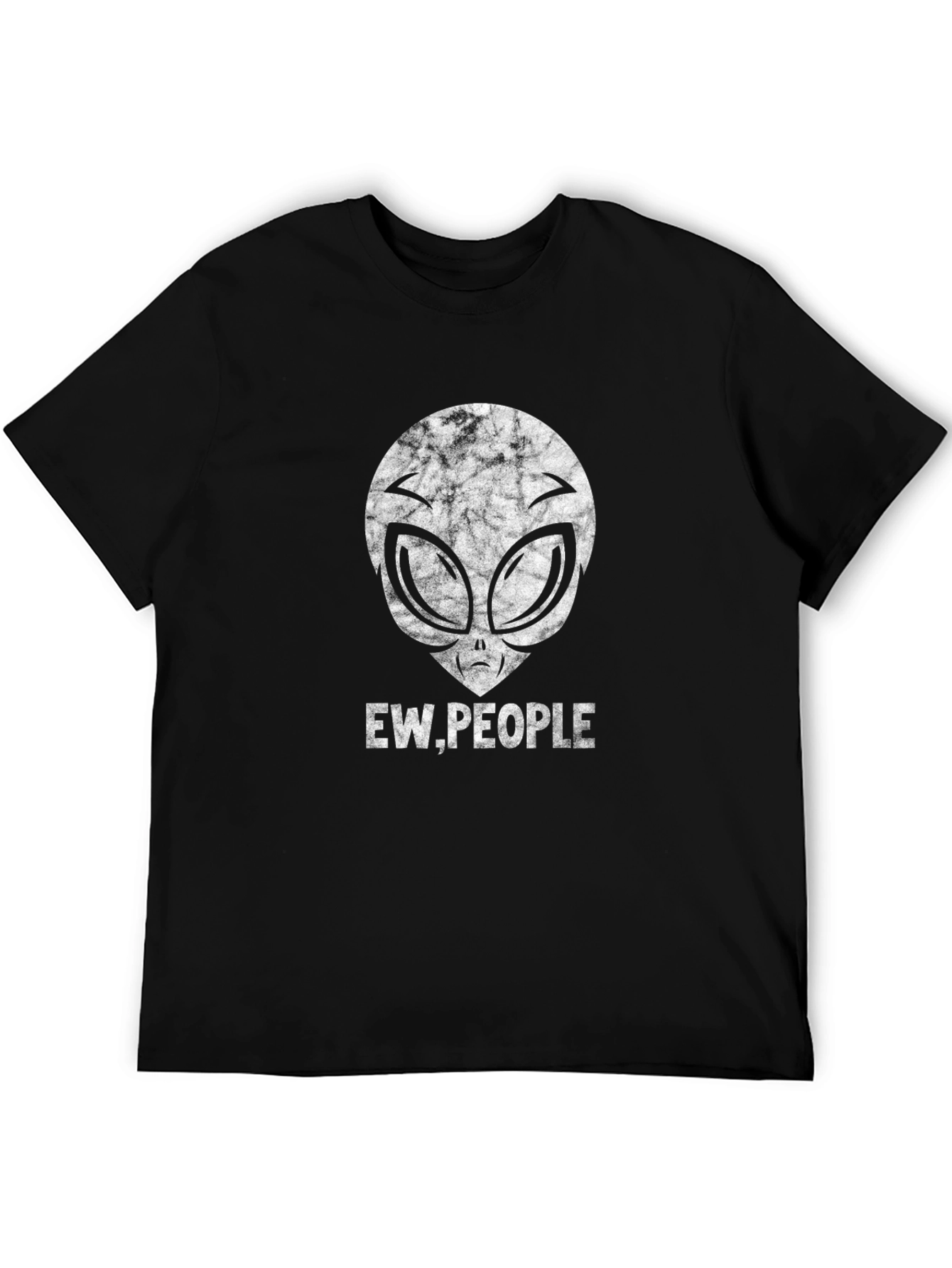 Ew People Alien Head Black T-Shirt