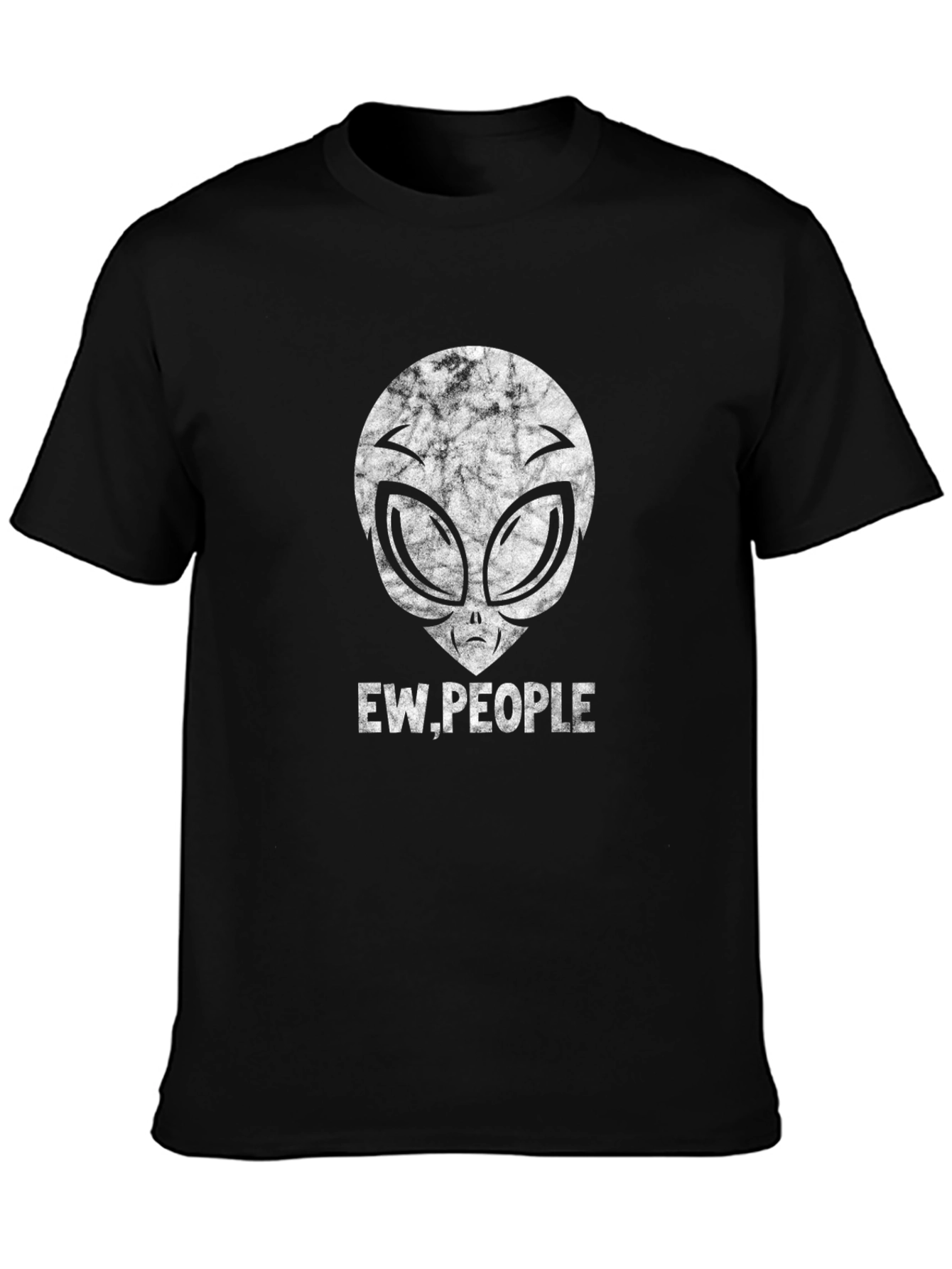 Ew People Alien Head Black T-Shirt