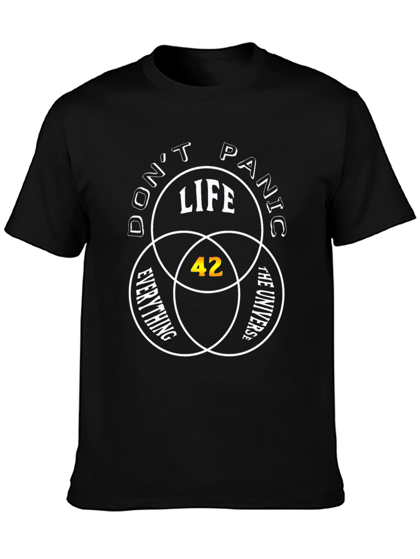 Dont Panic: Life The Universe Everything T-Shirt