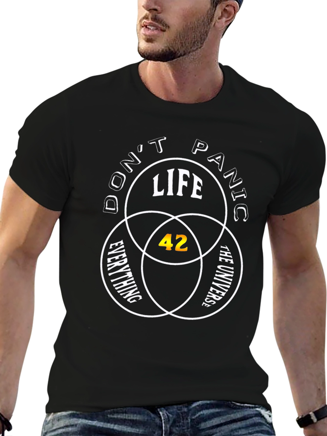 Dont Panic: Life The Universe Everything T-Shirt