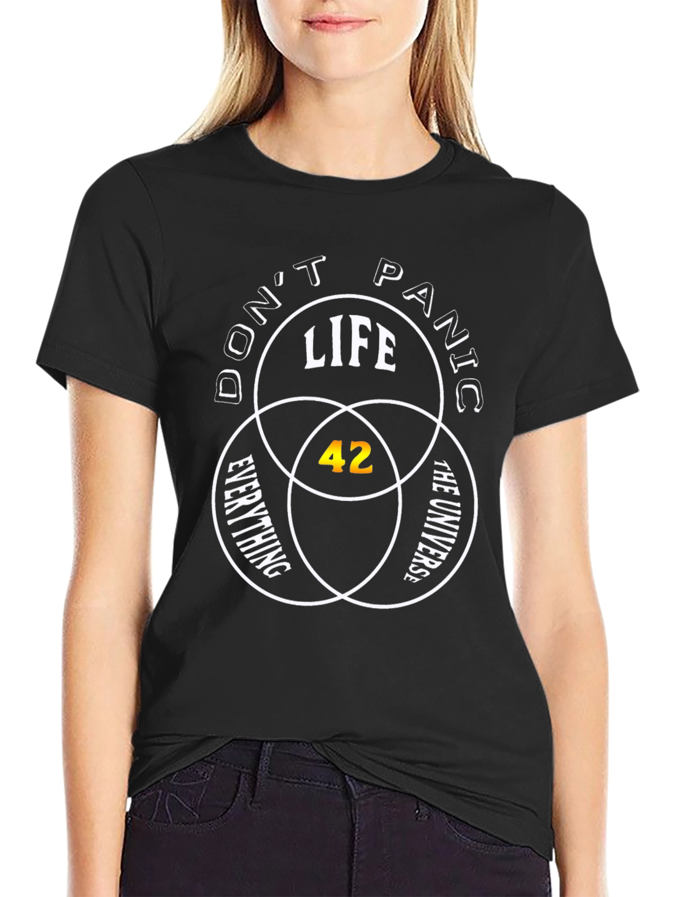 Dont Panic: Life The Universe Everything T-Shirt