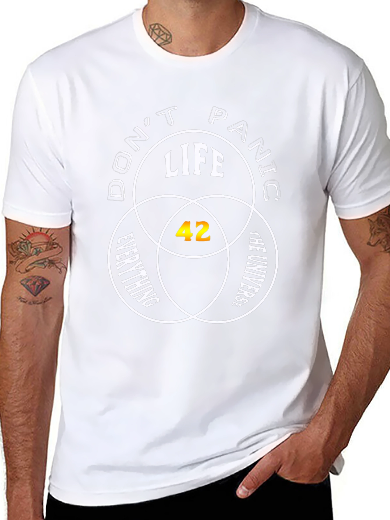 Dont Panic: Life The Universe Everything T-Shirt