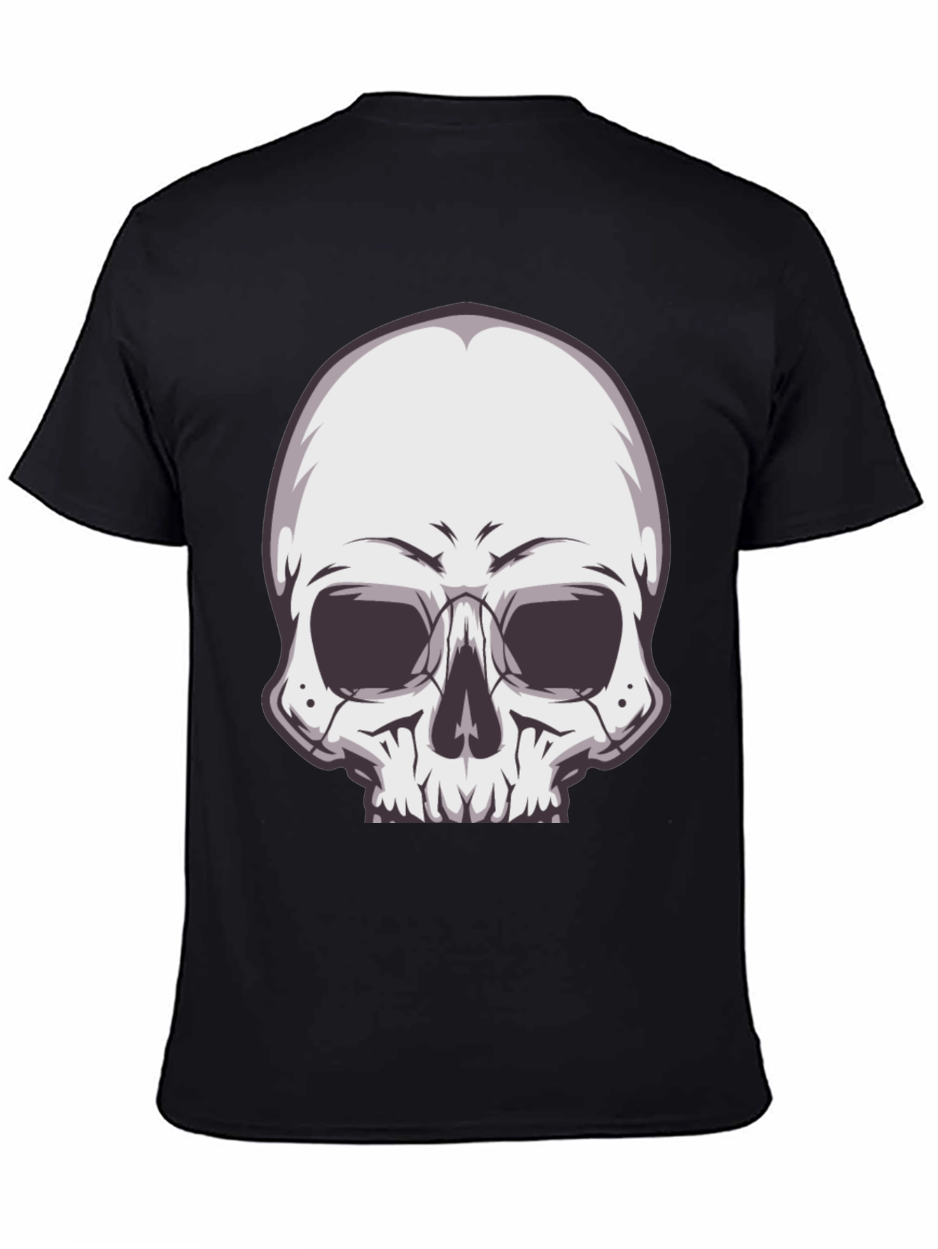 Skull Graphic Tee - Stylish Black T-Shirt