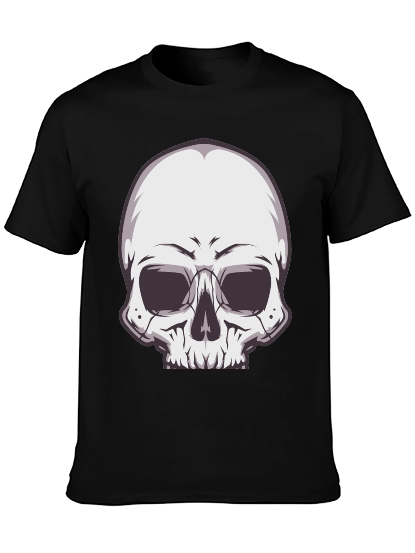 Skull Graphic Tee - Stylish Black T-Shirt