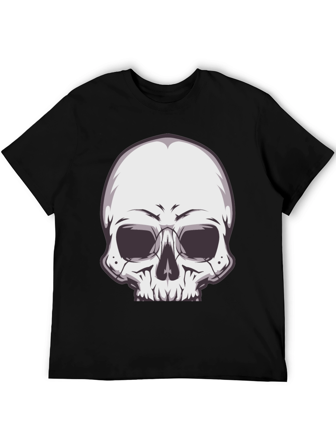 Skull Graphic Tee - Stylish Black T-Shirt