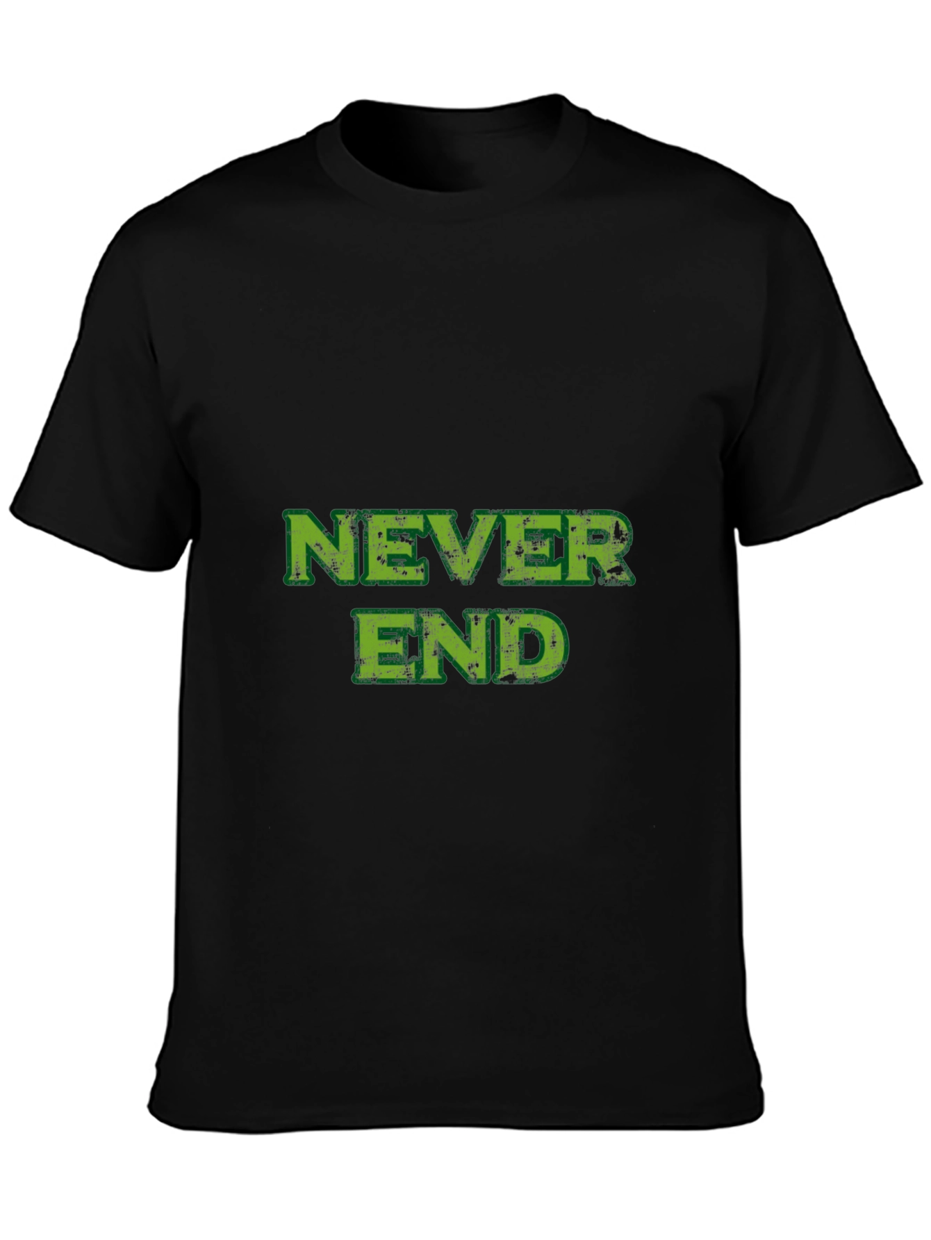 Never End Black Graphic Tee