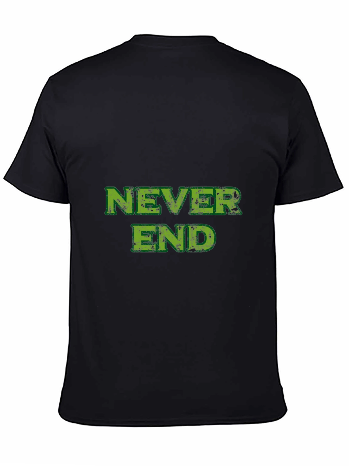 Never End Black Graphic Tee
