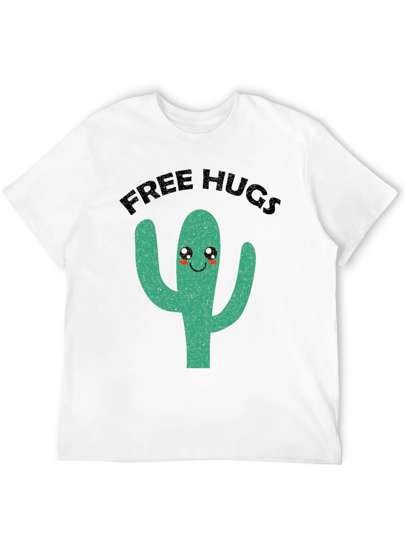Free Hugs Cactus Graphic Tee - Funny Cute T-Shirt