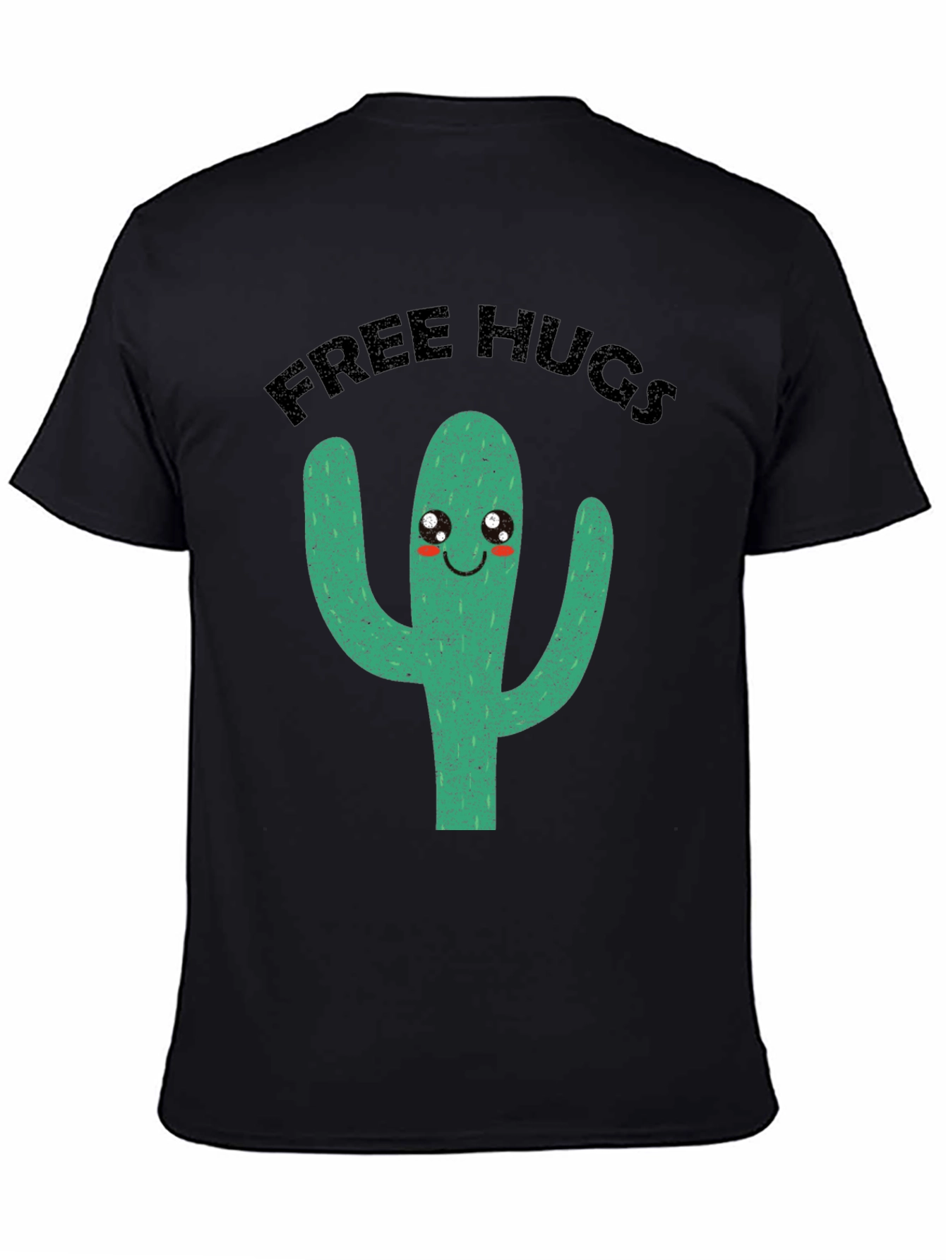Free Hugs Cactus Graphic Tee - Funny Cute T-Shirt