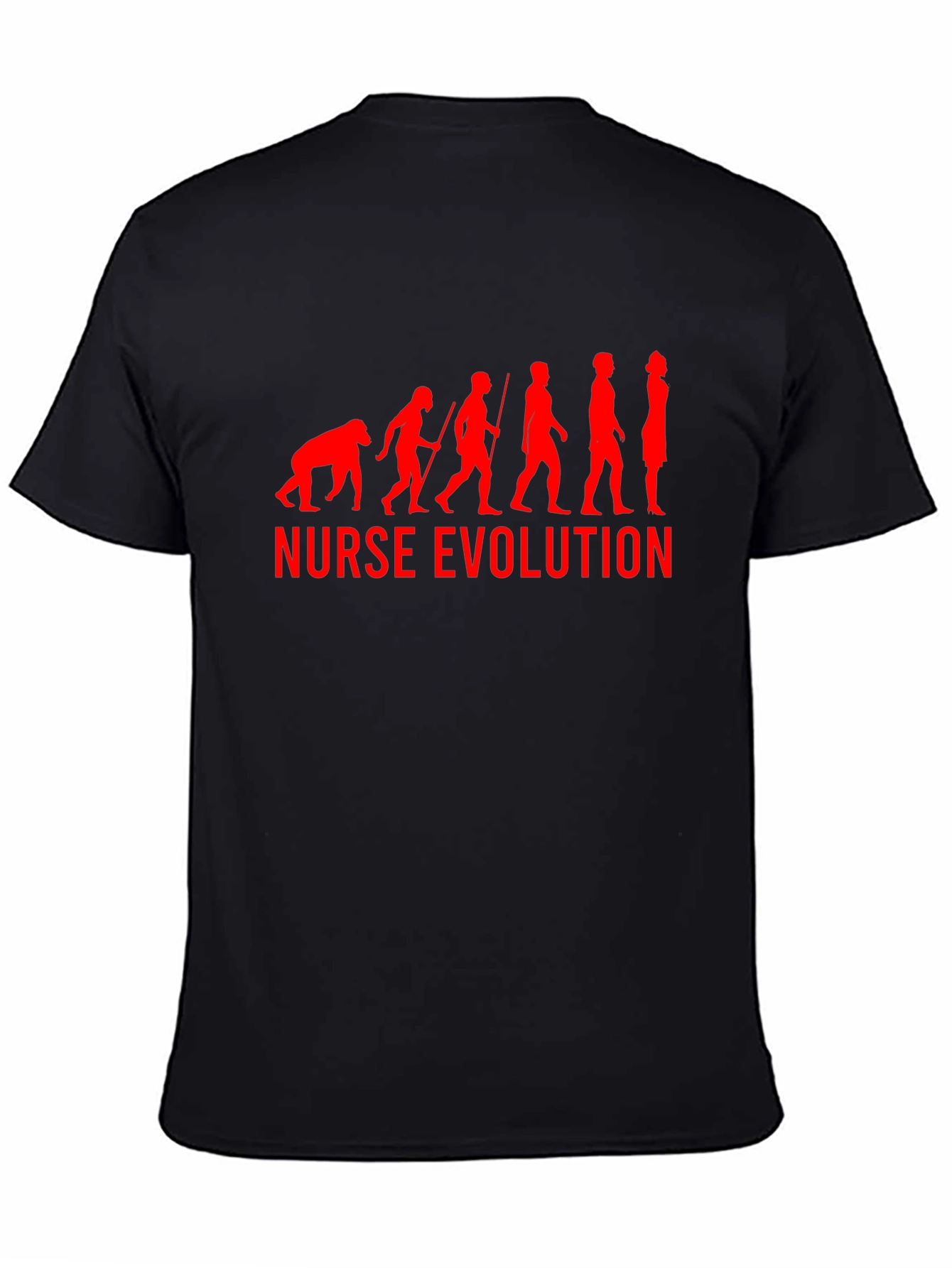 Nurse Evolution Graphic T-Shirt - Black Cotton Tee