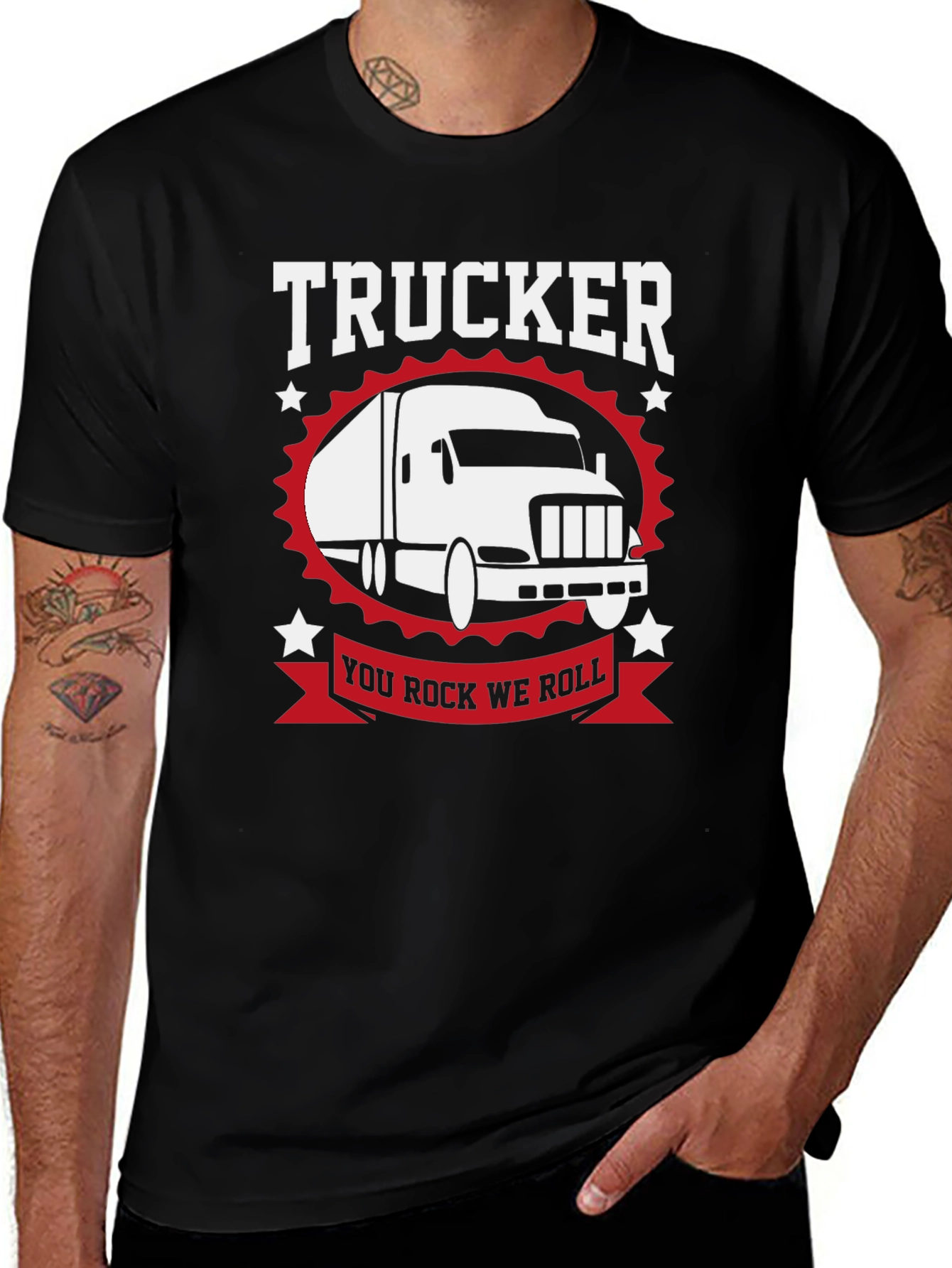 Trucker T-Shirt - You Rock We Roll