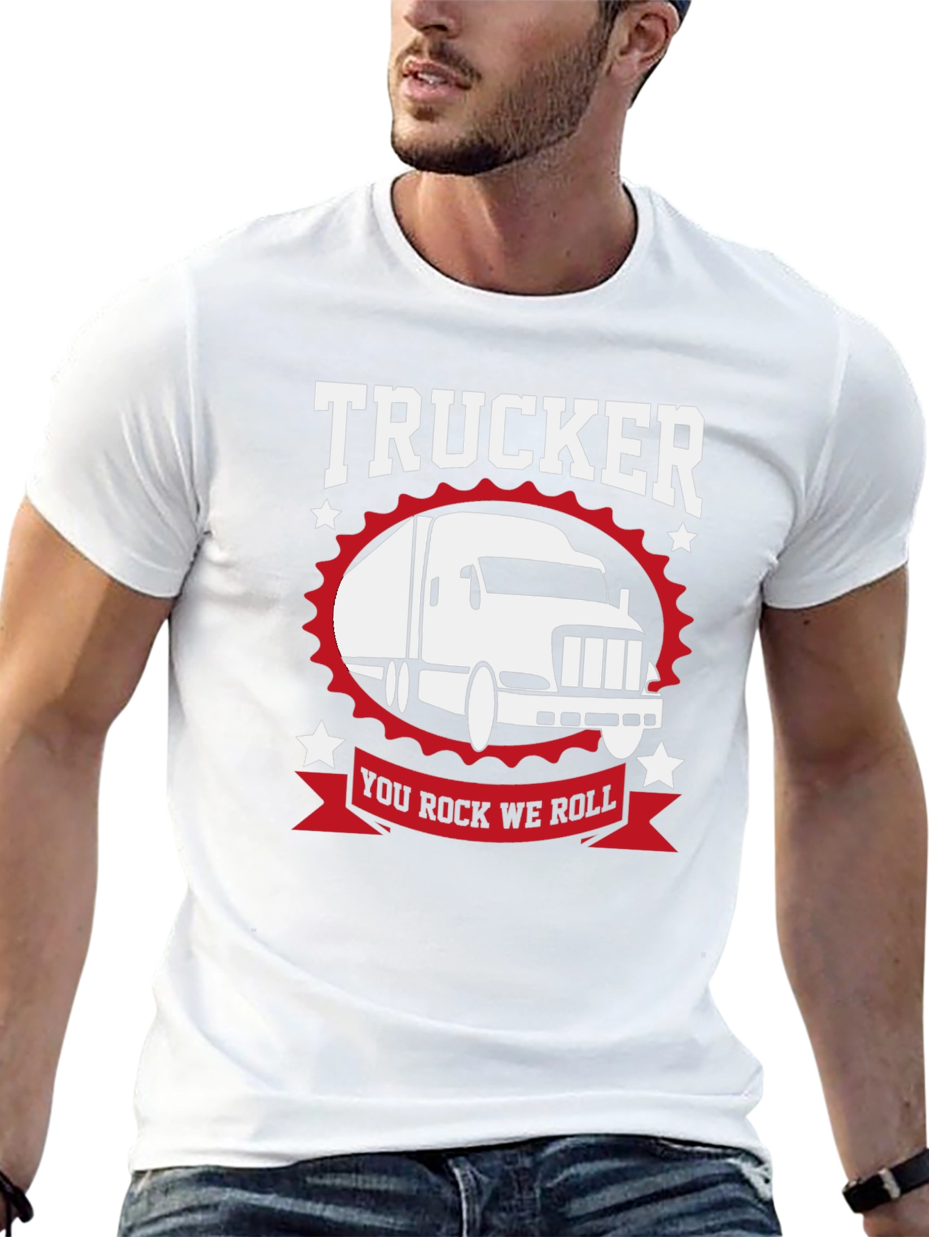 Trucker T-Shirt - You Rock We Roll