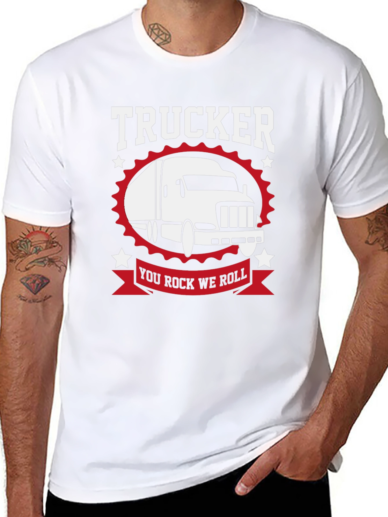 Trucker T-Shirt - You Rock We Roll