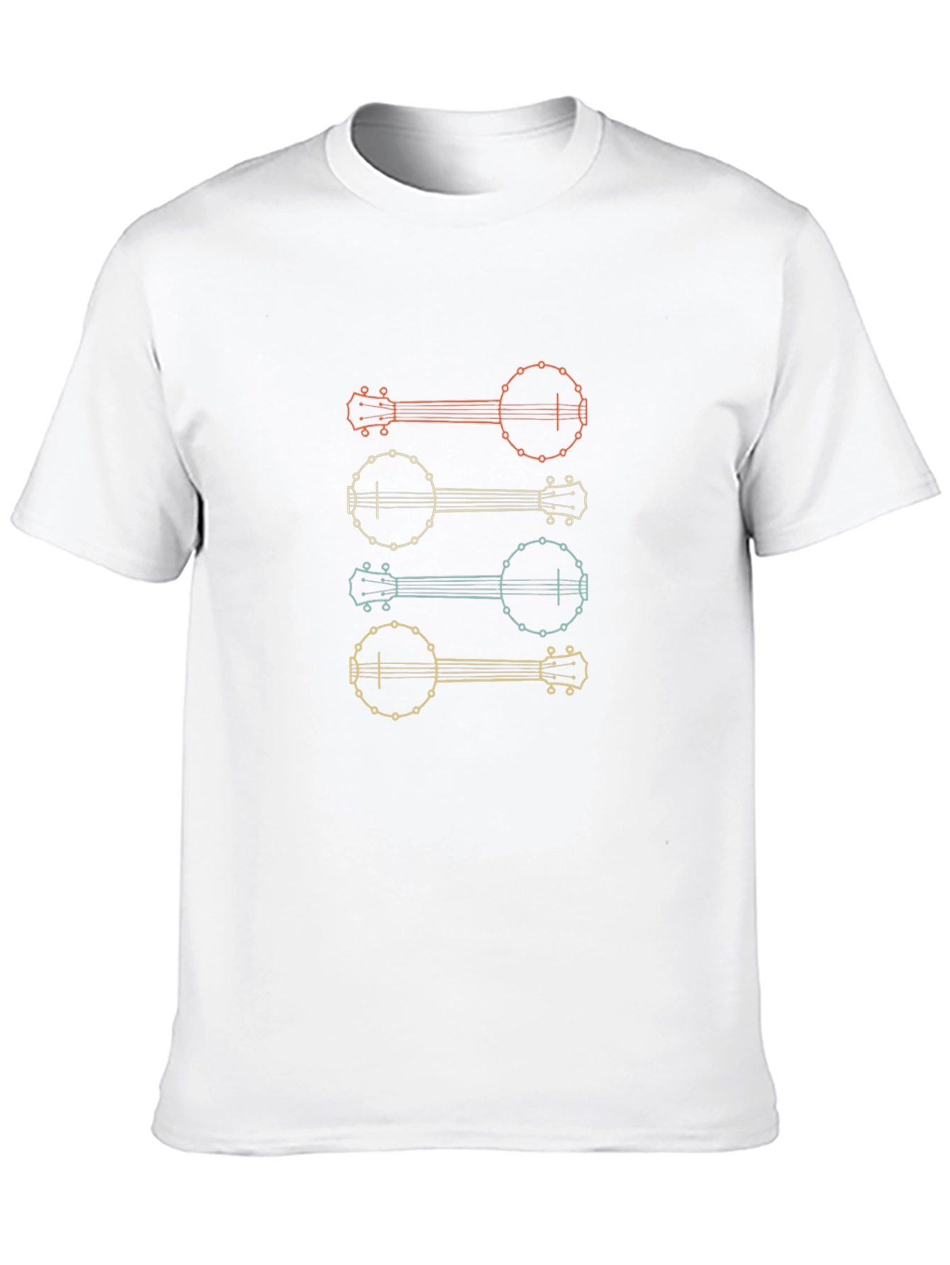 Retro Banjo Graphic Tee - Musical Instrument T-Shirt