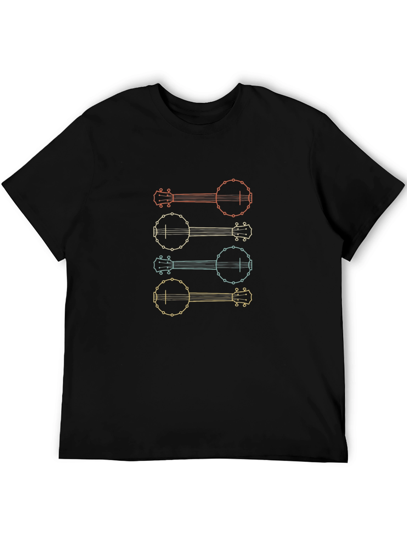 Retro Banjo Graphic Tee - Musical Instrument T-Shirt