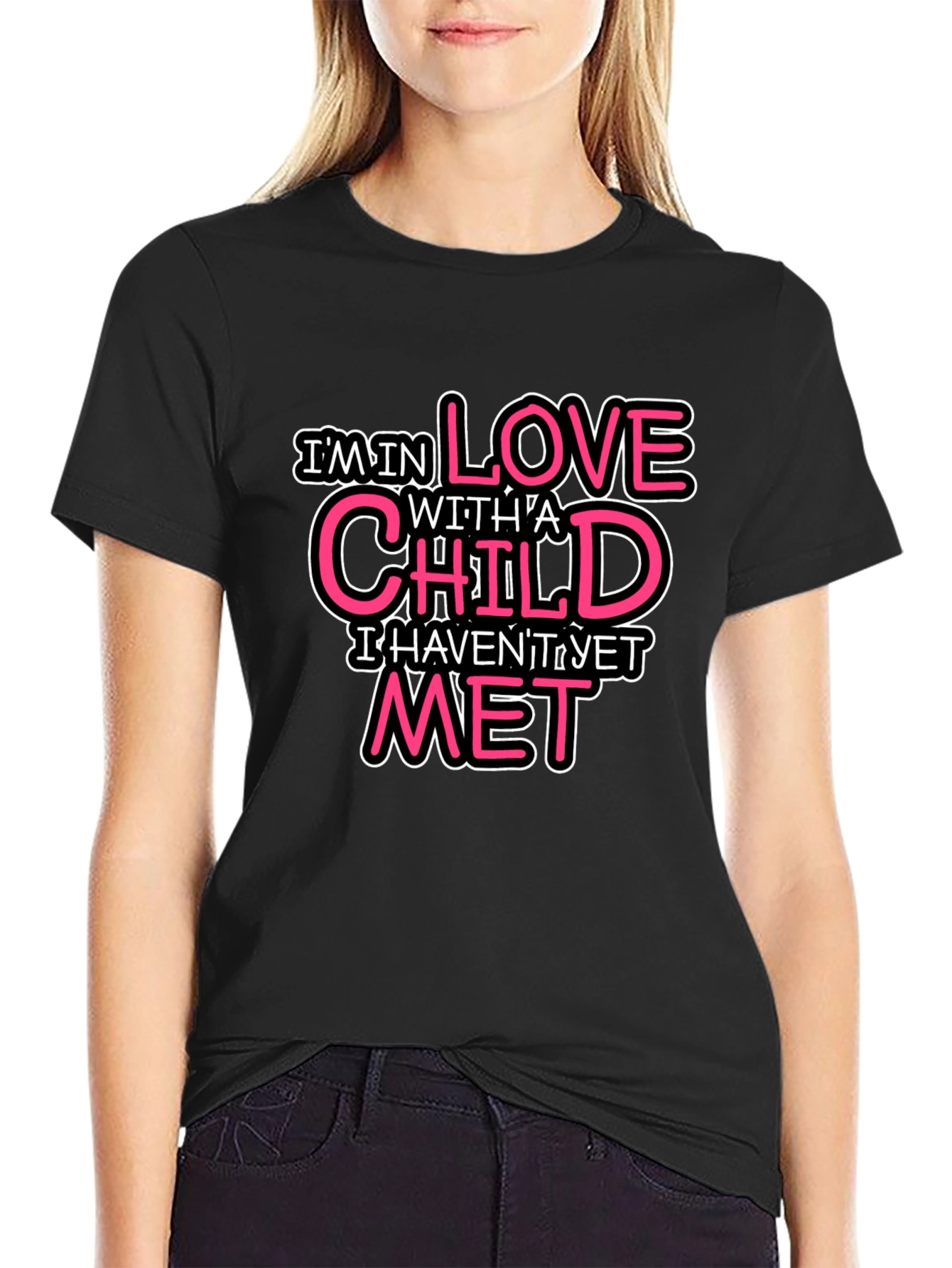 Love Child Black Graphic T-Shirt