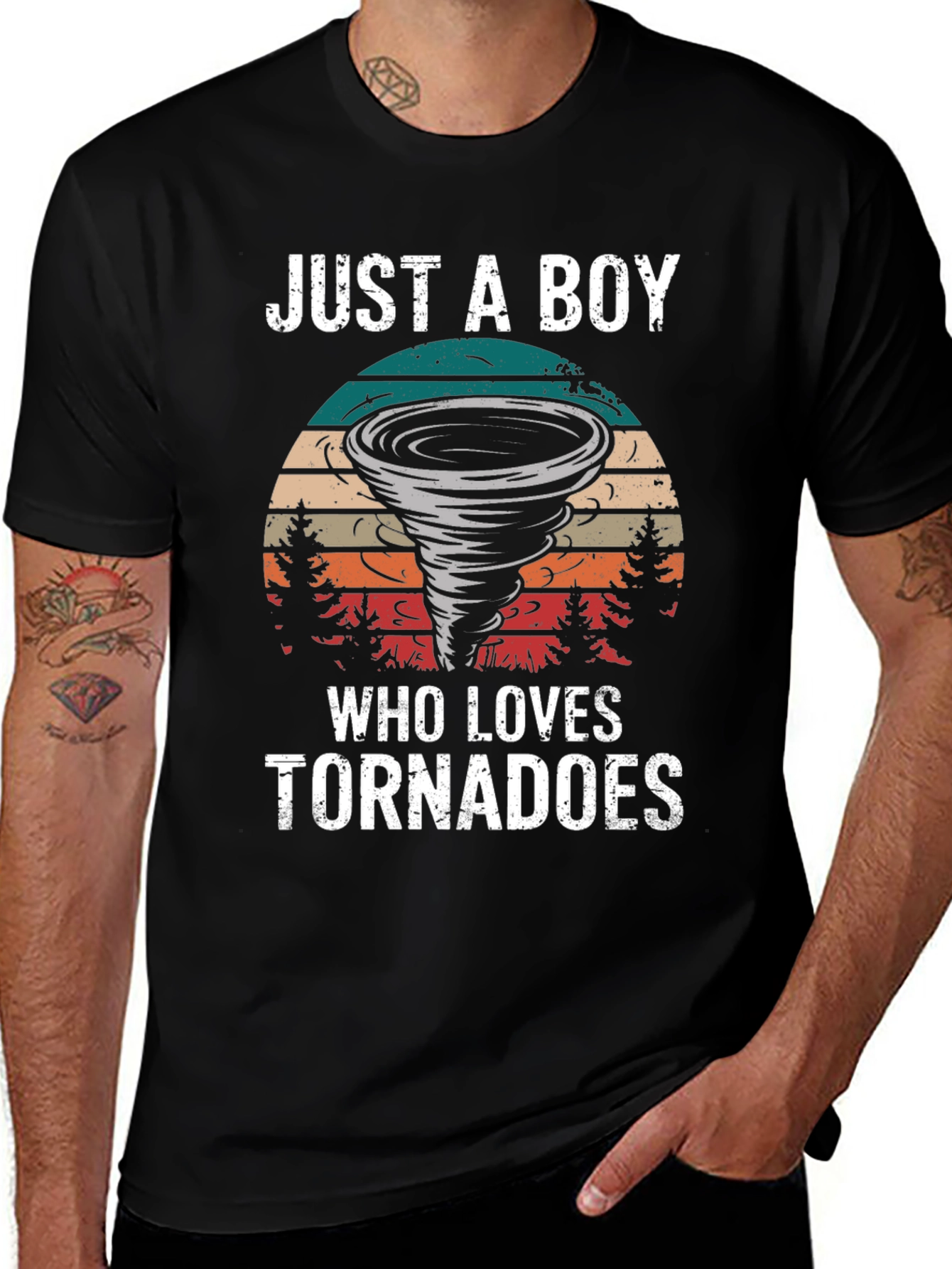Just a Boy Who Loves Tornadoes T-Shirt