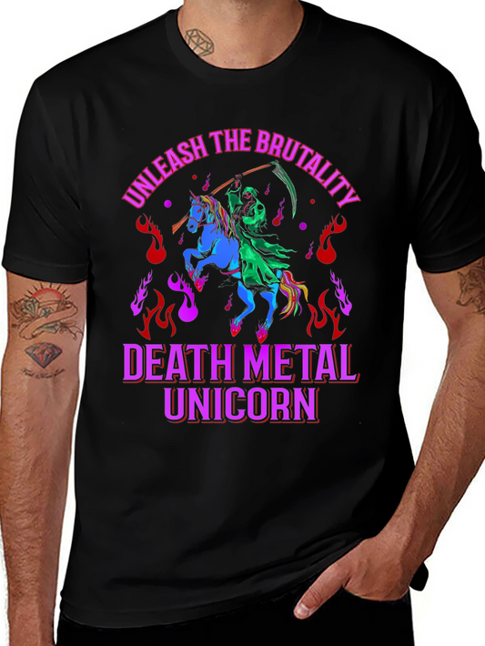 Death Metal Unicorn T-Shirt: Unleash the Brutality!