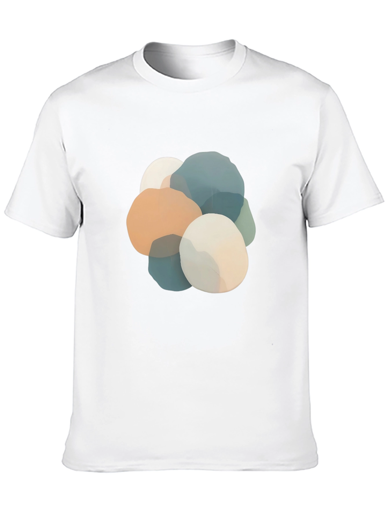 Abstract Stone Graphic Black T-Shirt