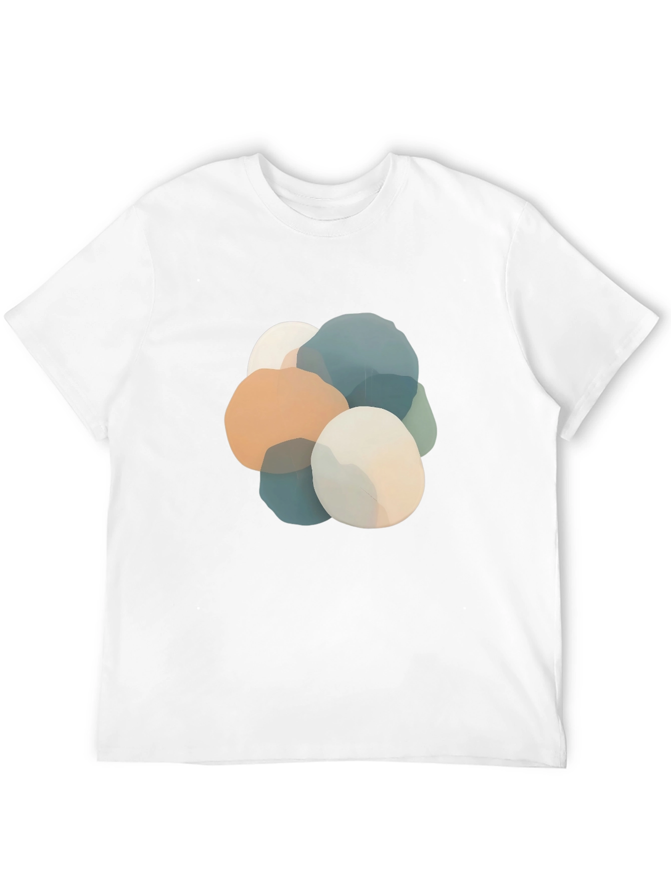 Abstract Stone Graphic Black T-Shirt