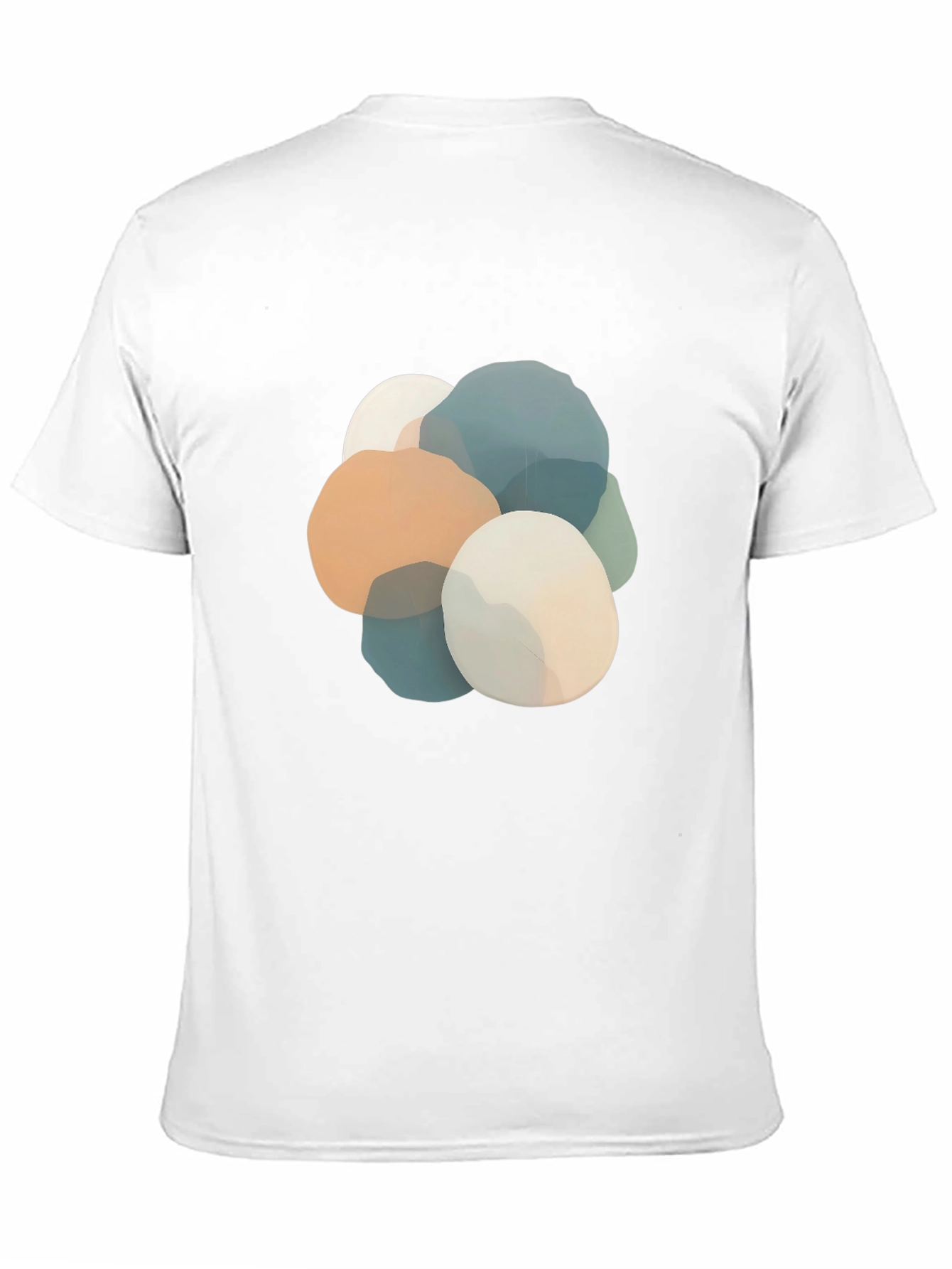 Abstract Stone Graphic Black T-Shirt