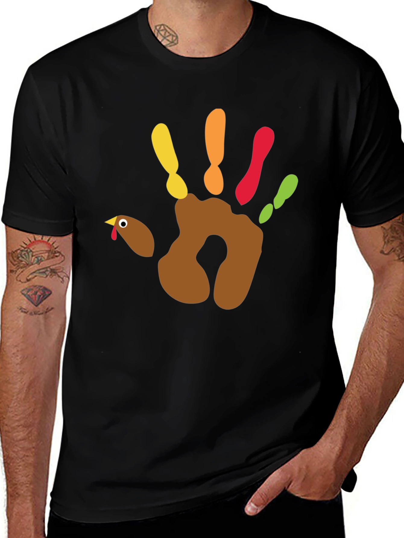 Thanksgiving Turkey Handprint T-Shirt