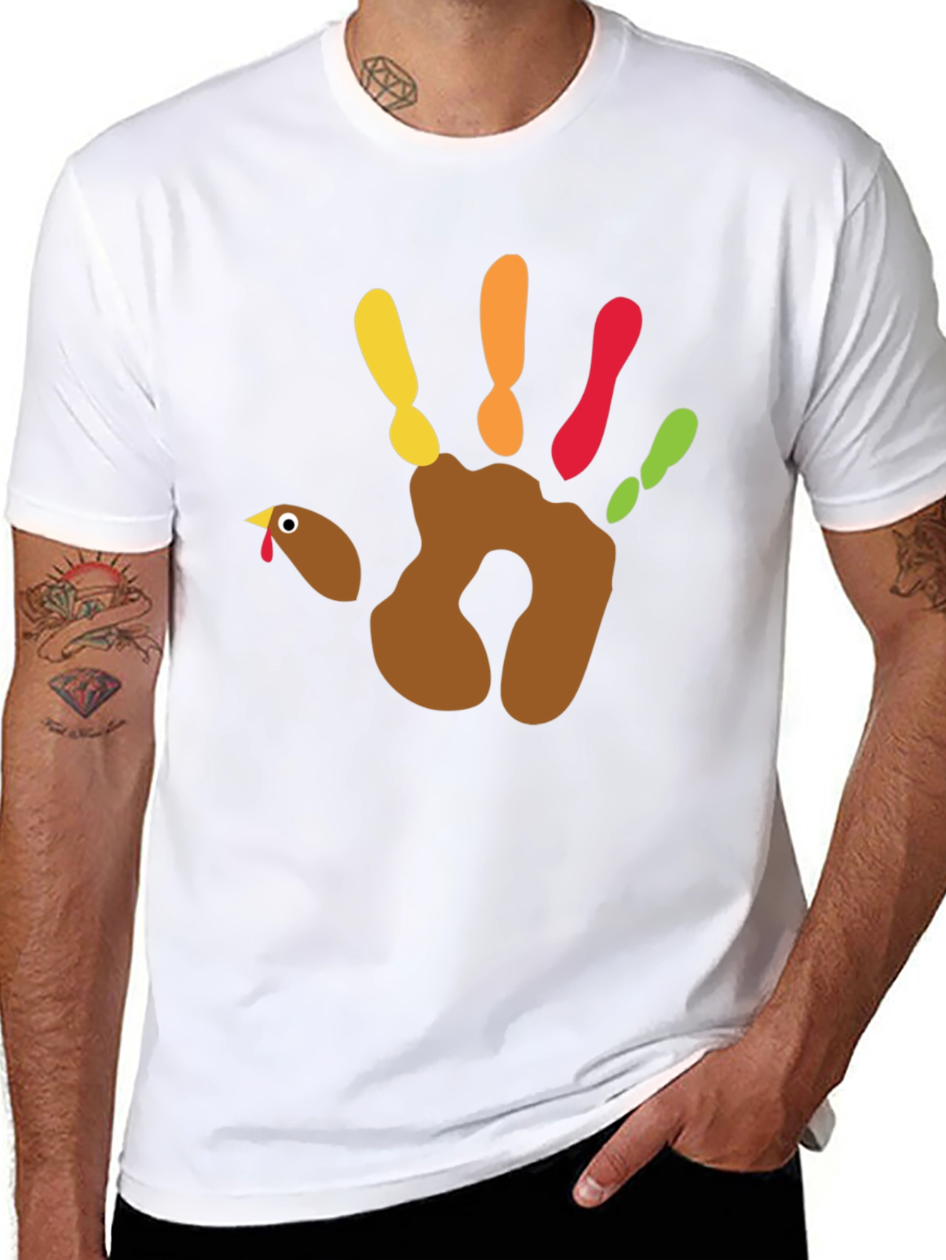 Thanksgiving Turkey Handprint T-Shirt