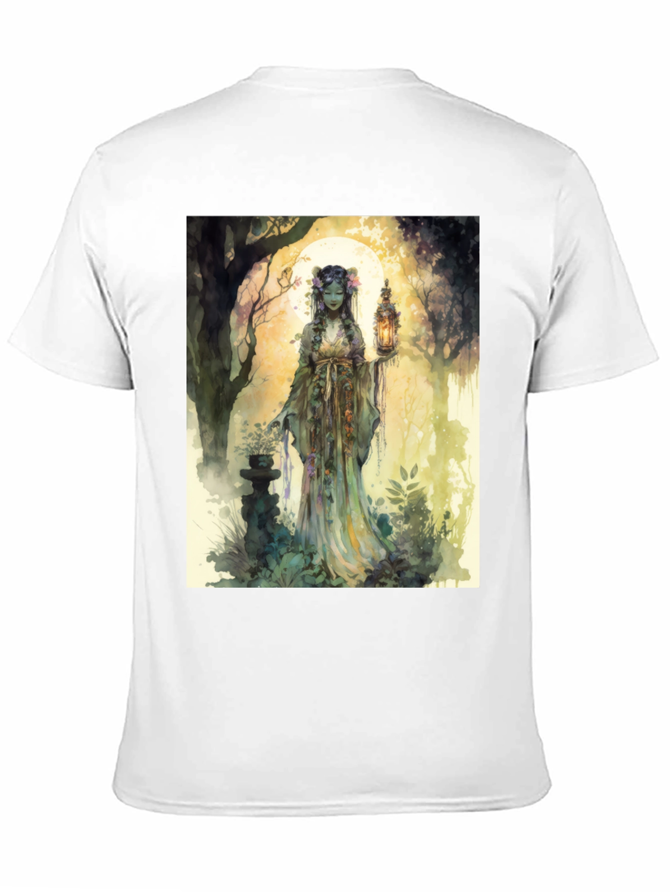 Enchanted Forest T-Shirt: Mystic Garden Design