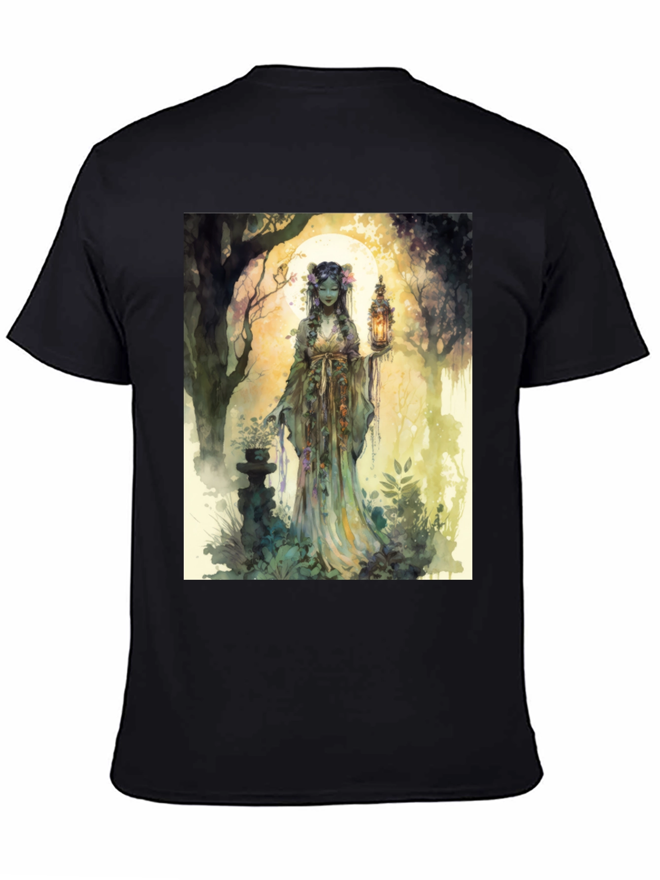 Enchanted Forest T-Shirt: Mystic Garden Design