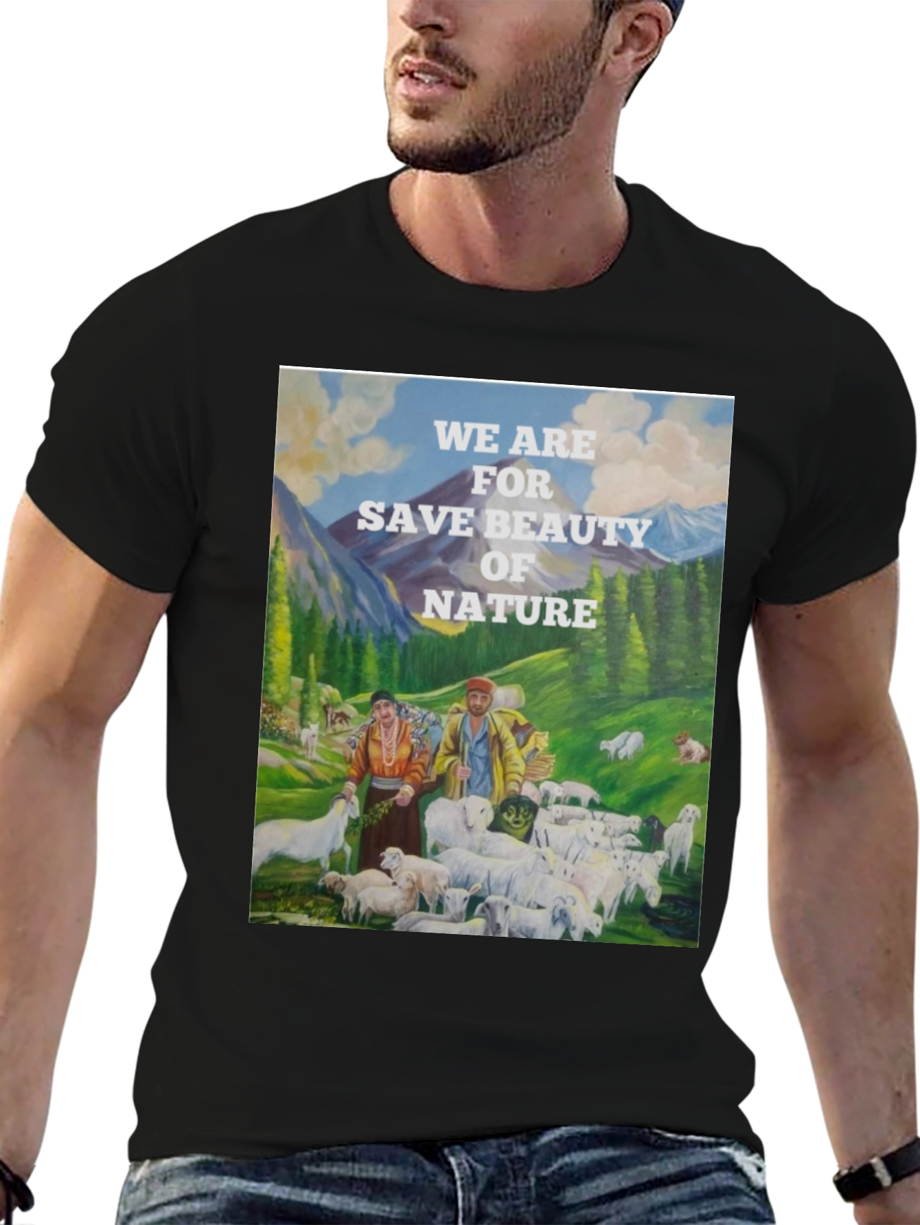 Nature Beauty Save Art Graphic Tee