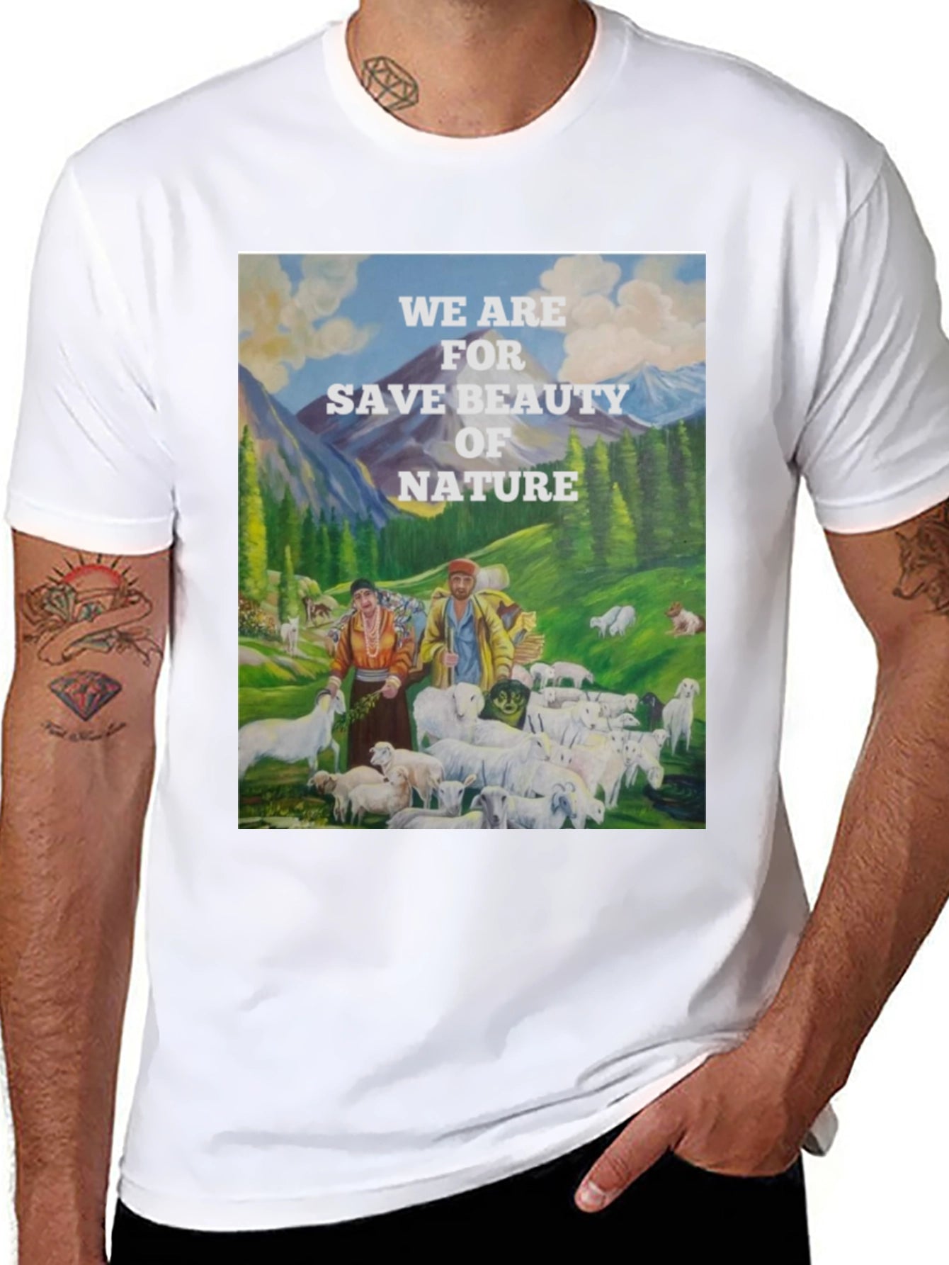 Nature Beauty Save Art Graphic Tee