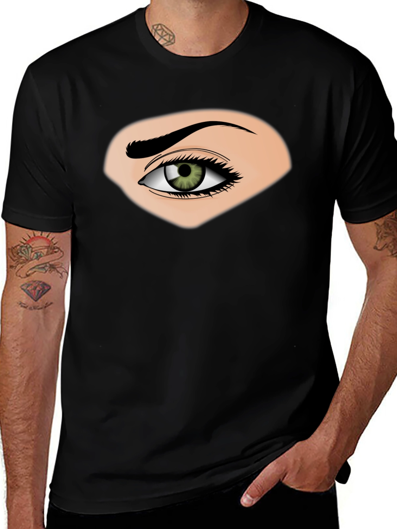 Eye Graphic Black T-Shirt
