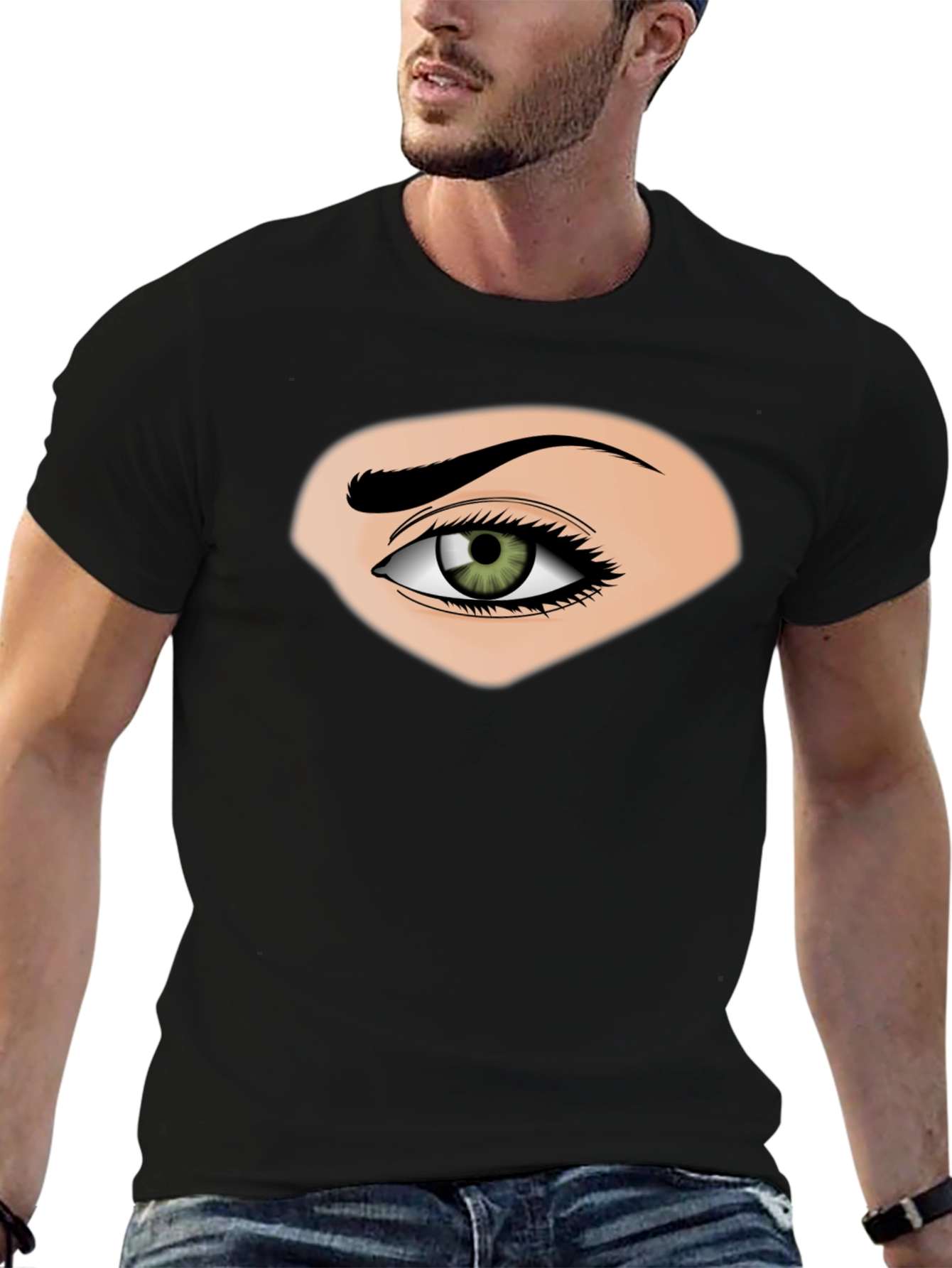 Eye Graphic Black T-Shirt