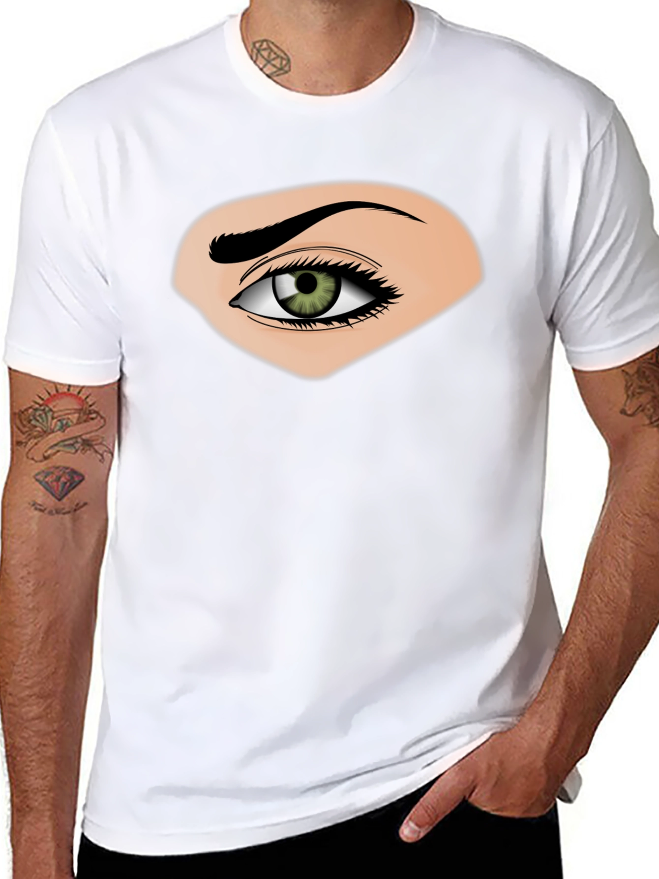 Eye Graphic Black T-Shirt