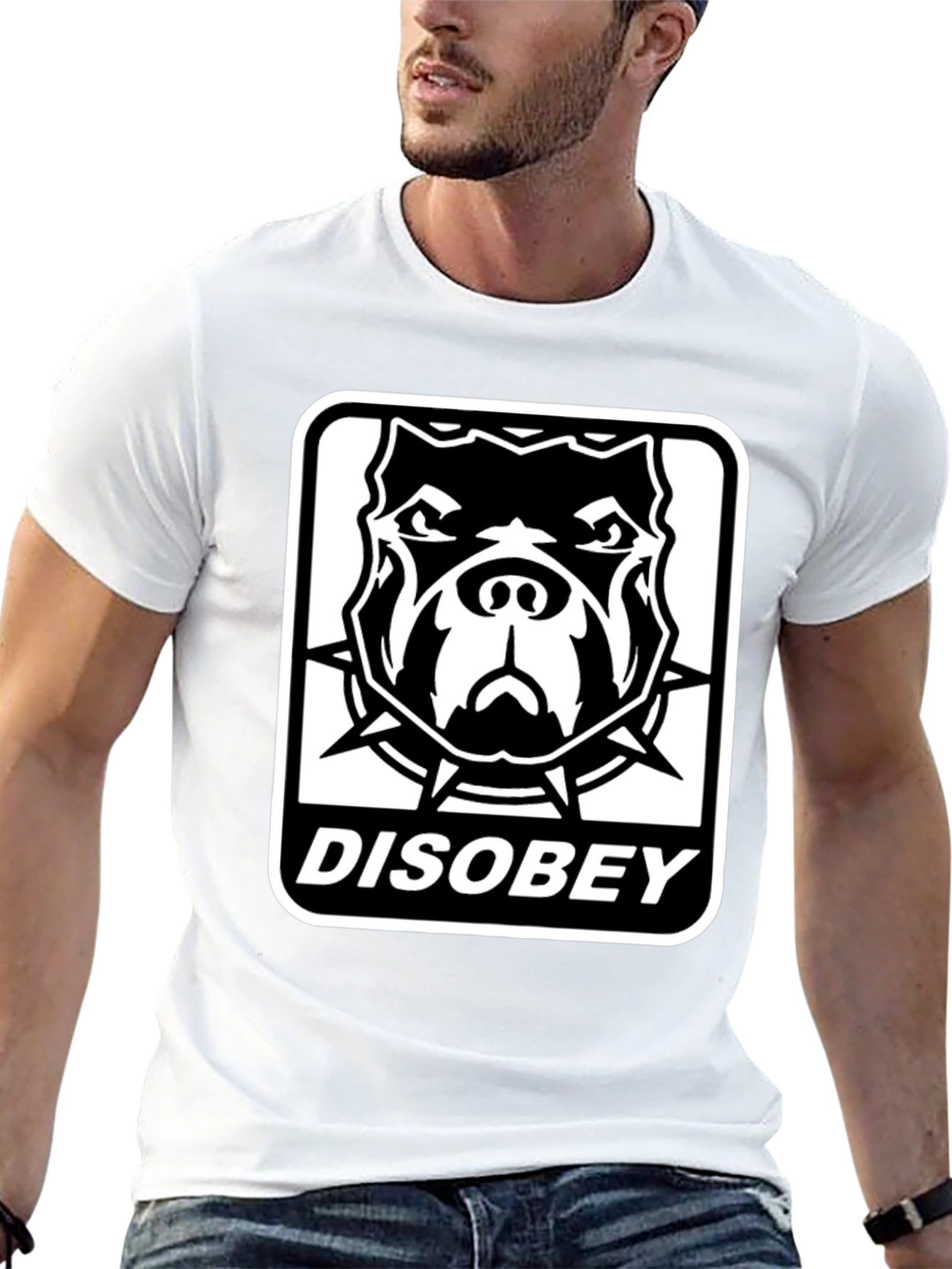 Disobey Pitbull Graphic Tee - Bold Streetwear Style